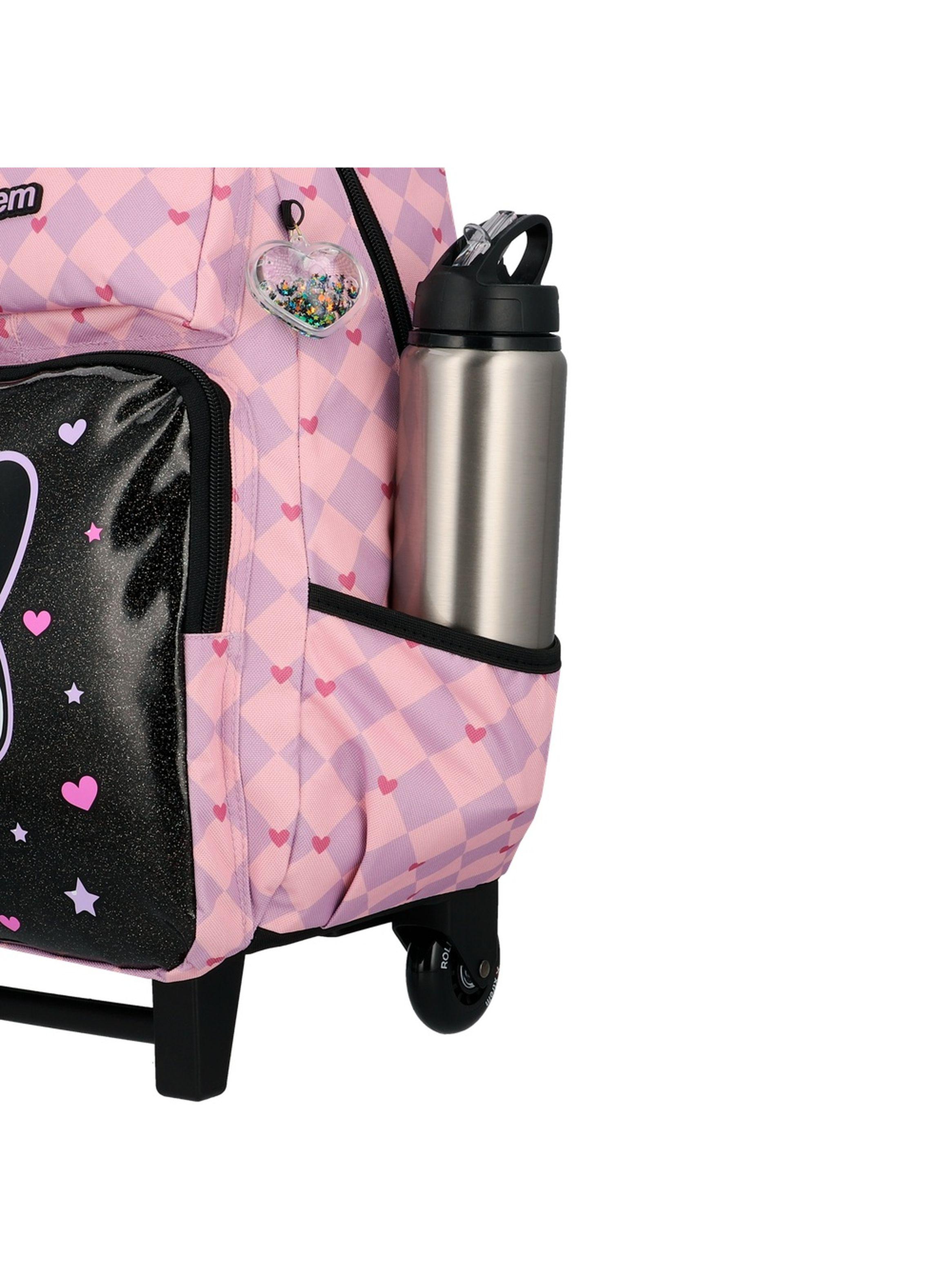 Pack Mochila con ruedas Xtrem Run 6XT Gato Negro/Lila-2