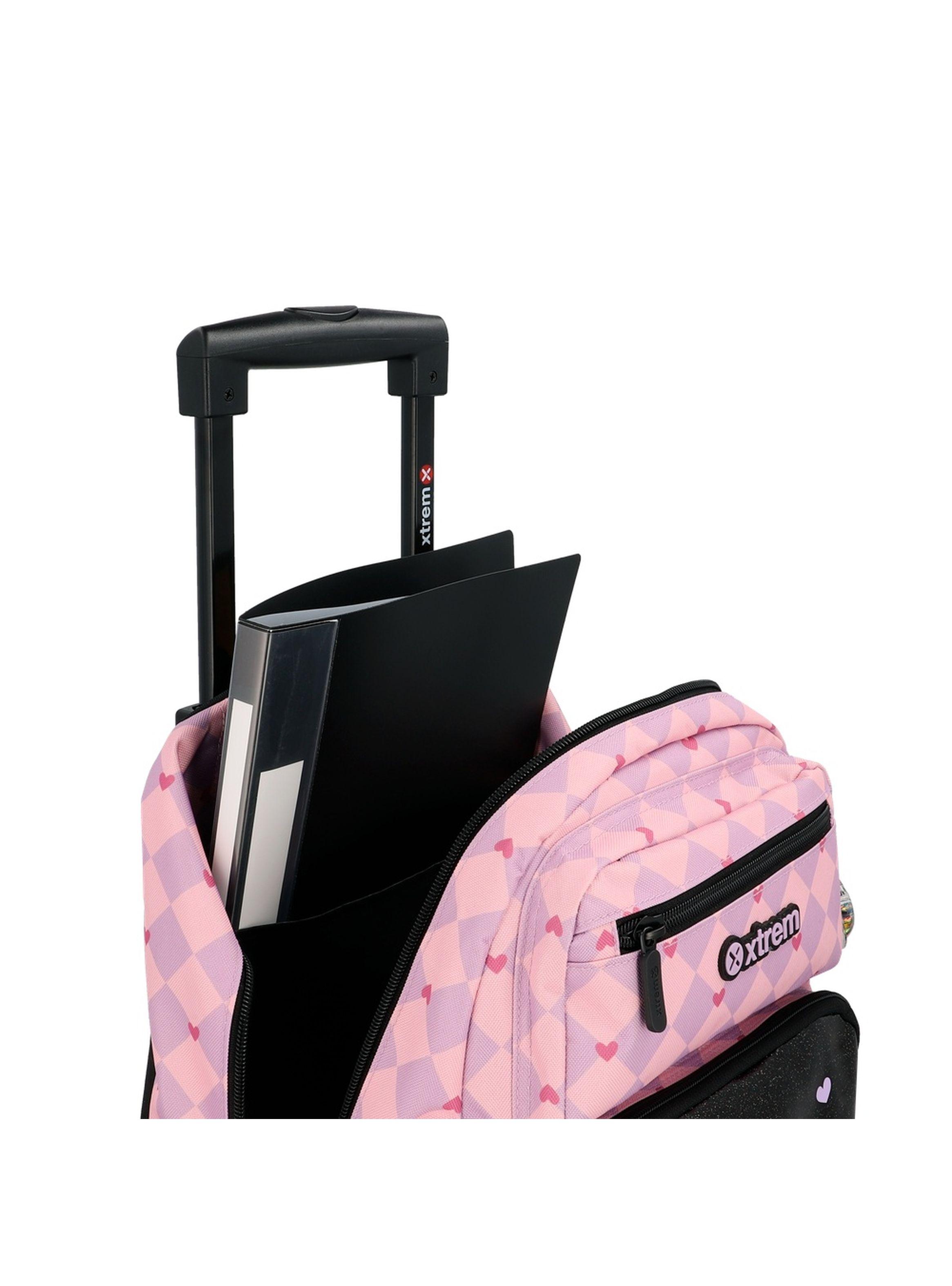 Pack Mochila con ruedas Xtrem Run 6XT Gato Negro/Lila-3