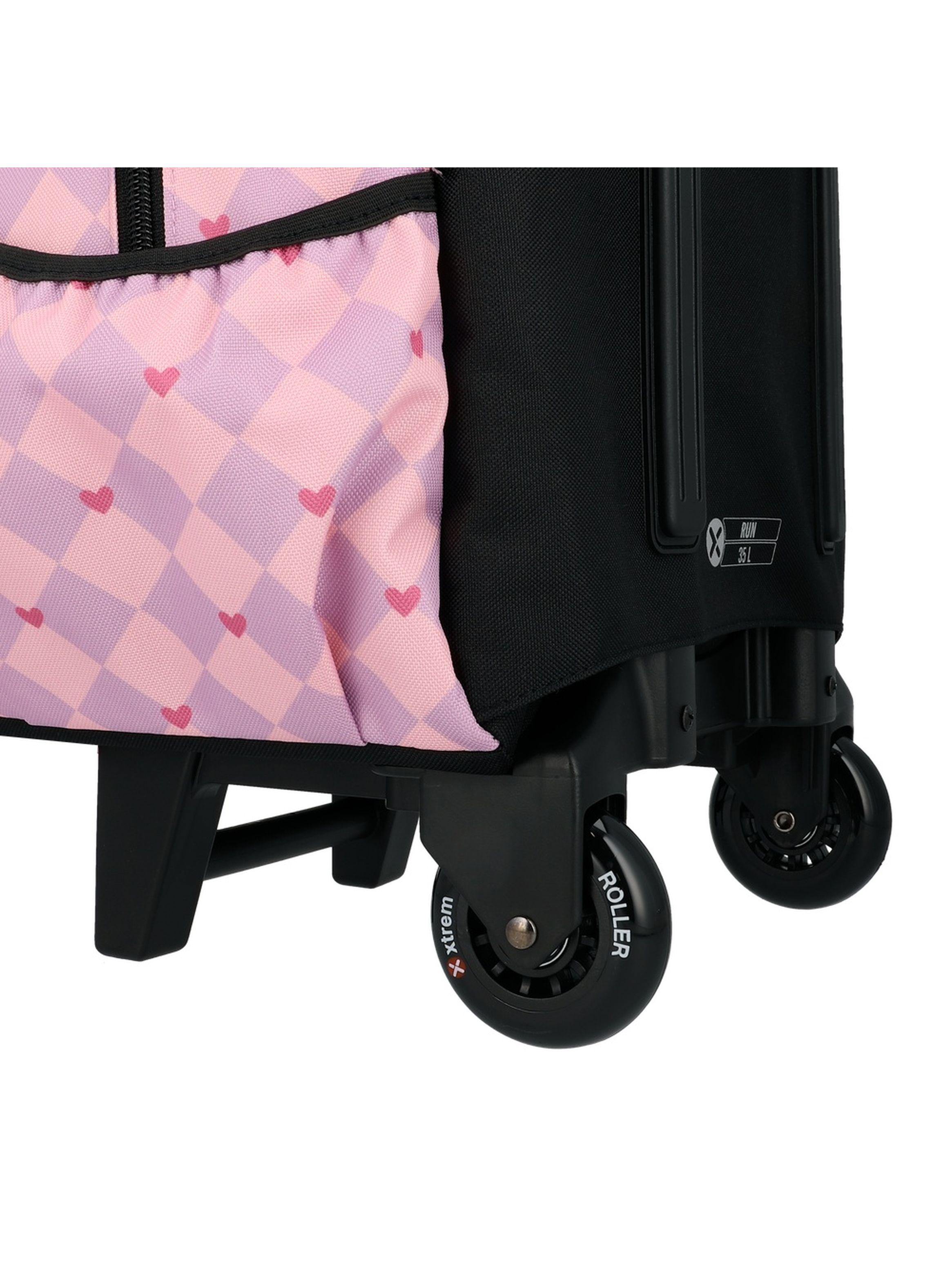 Pack Mochila con ruedas Xtrem Run 6XT Gato Negro/Lila-6