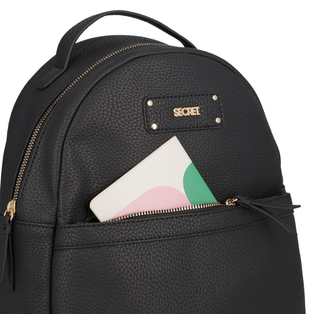 Mochila Lisboa Casual Negro Secret M-8