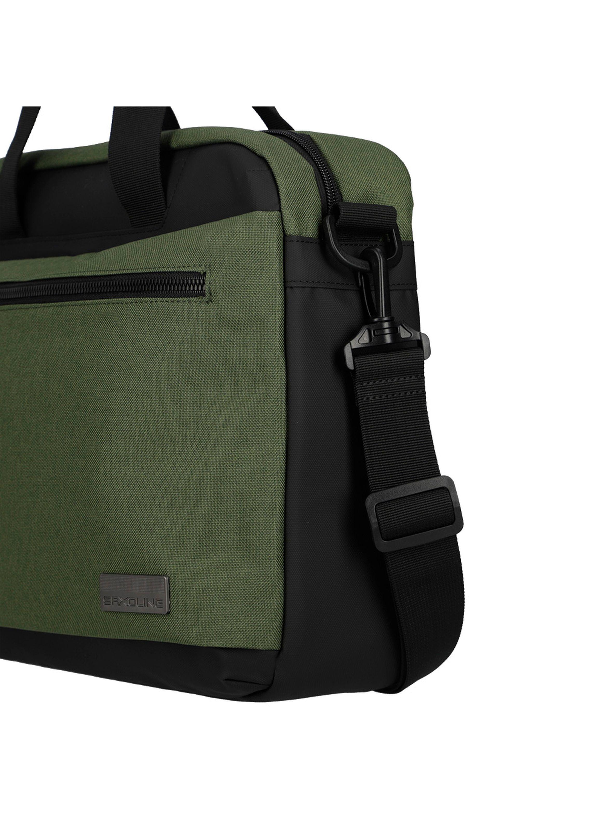 Maletín Convertible Notebook Saxoline Station 4SX Verde 15"-5