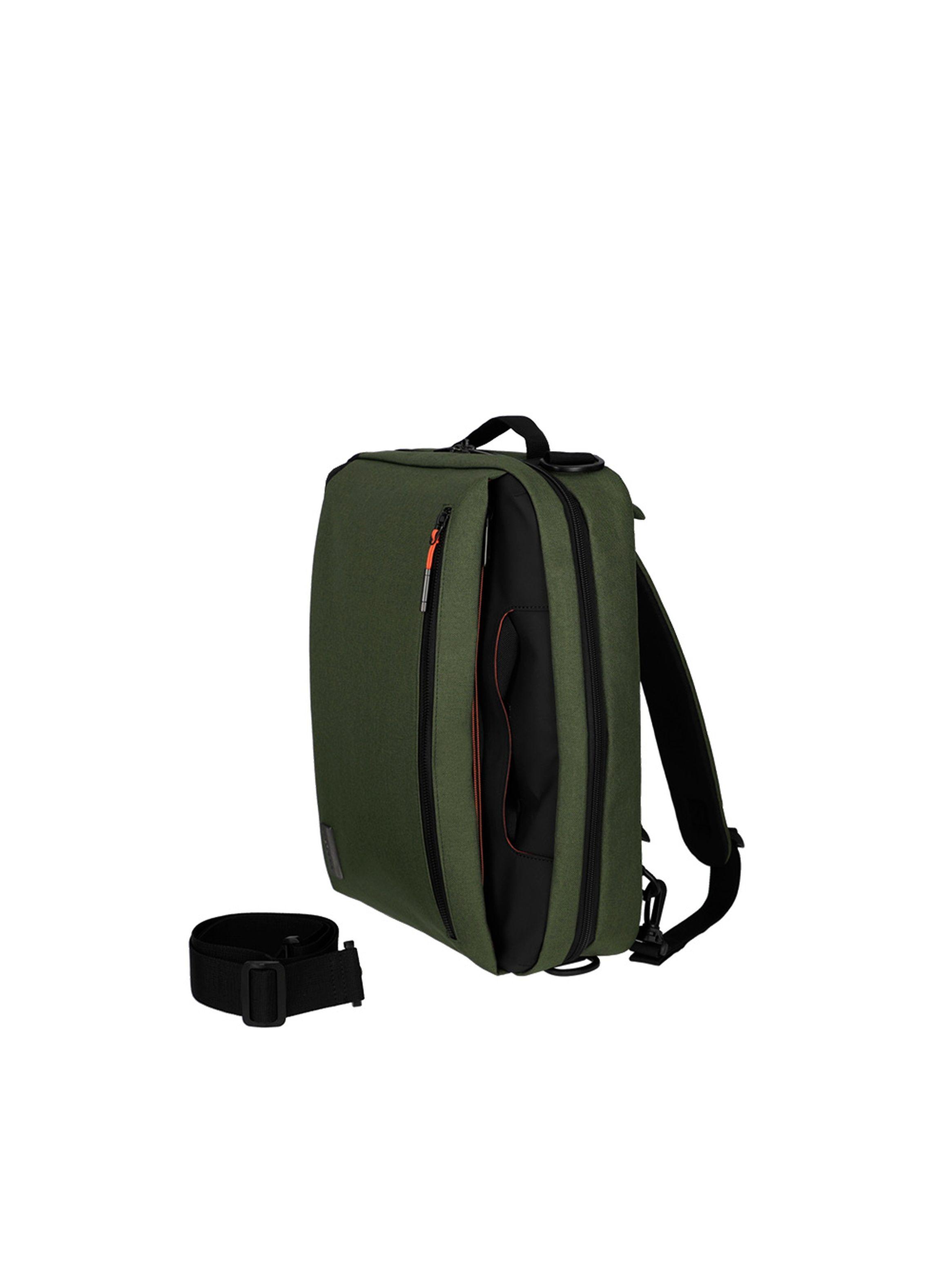 Maletín Convertible Notebook Saxoline Station 4SX Verde 15"-6