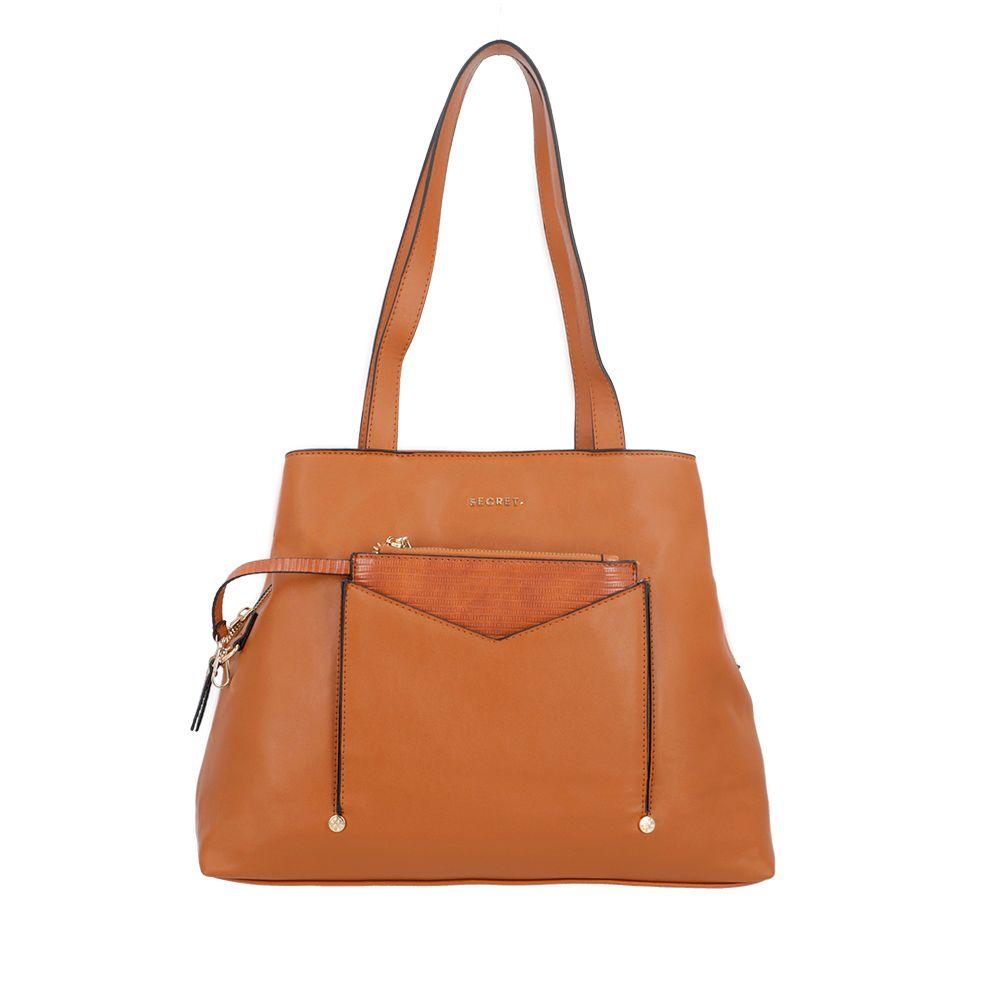 Cartera de hombro Grecia café L-0