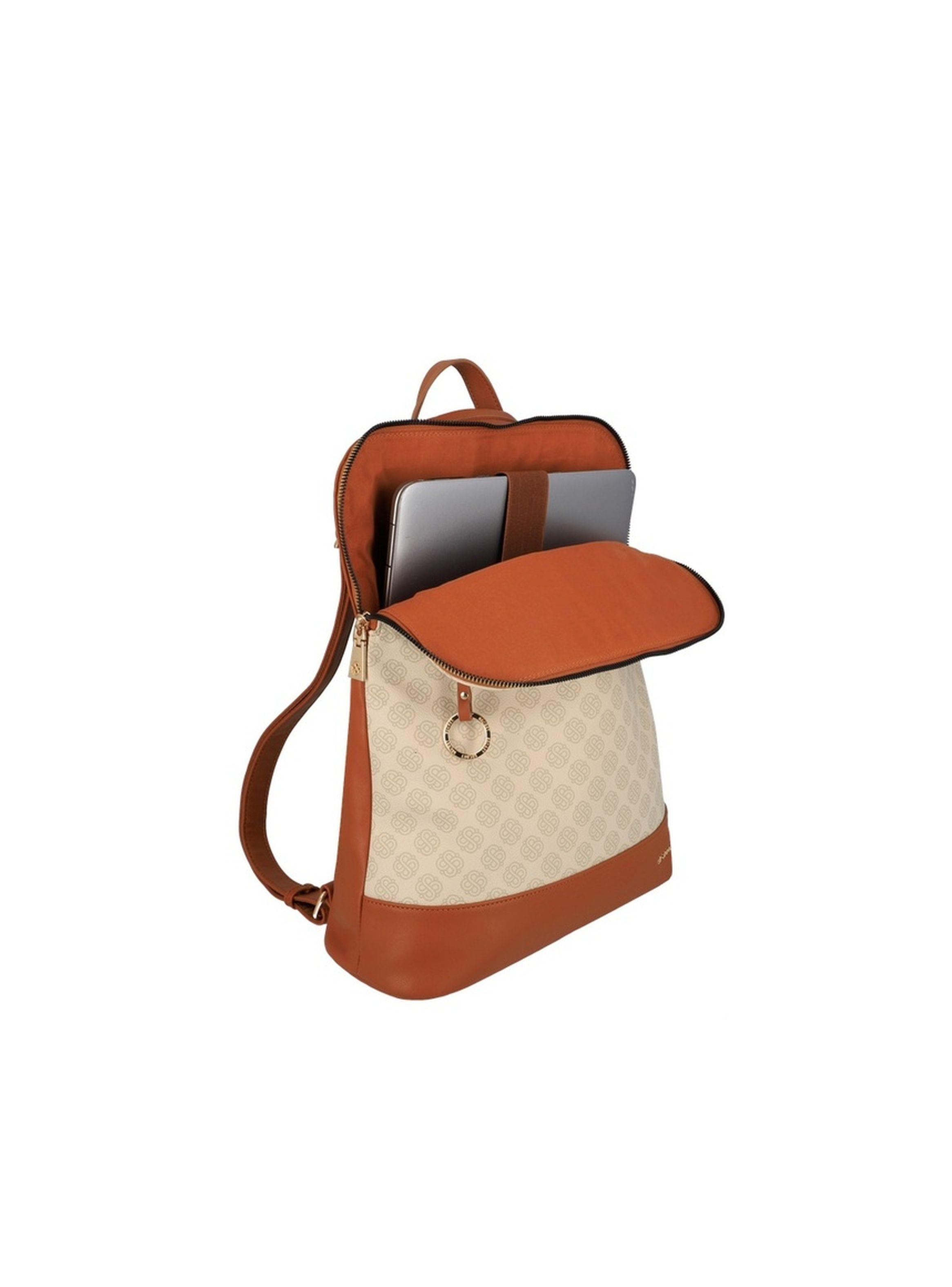 Mochila Notebook Secret Avignon FW25 Beige 15"-3