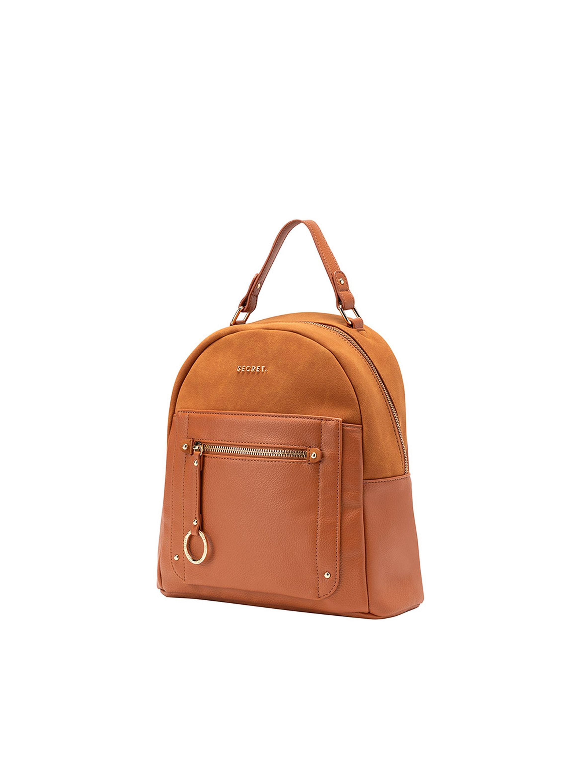 Mochila Secret Lourdes FW24 Café M-1