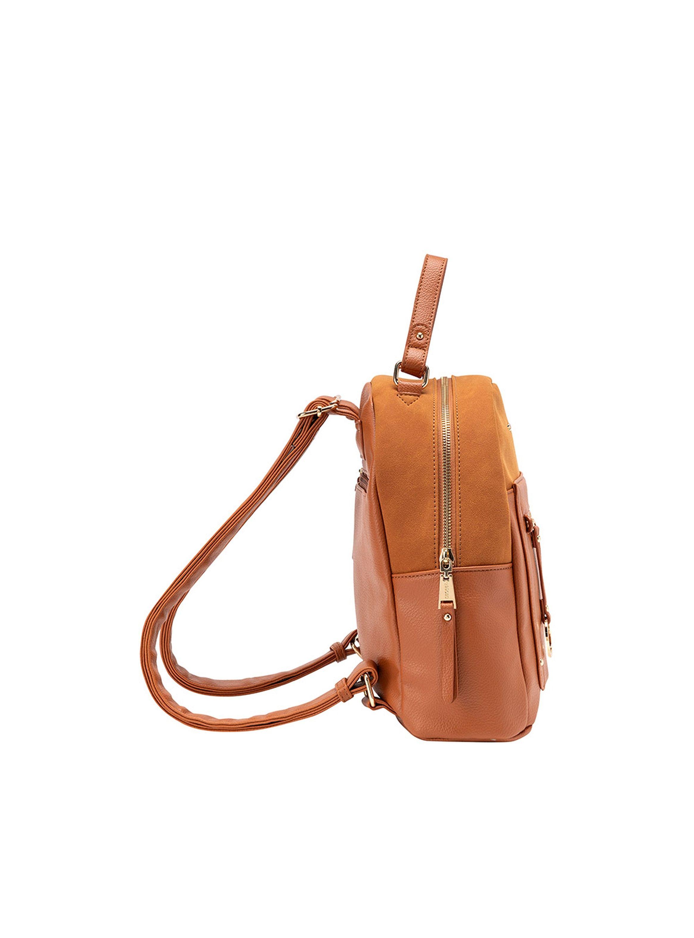 Mochila Secret Lourdes FW24 Café M-4