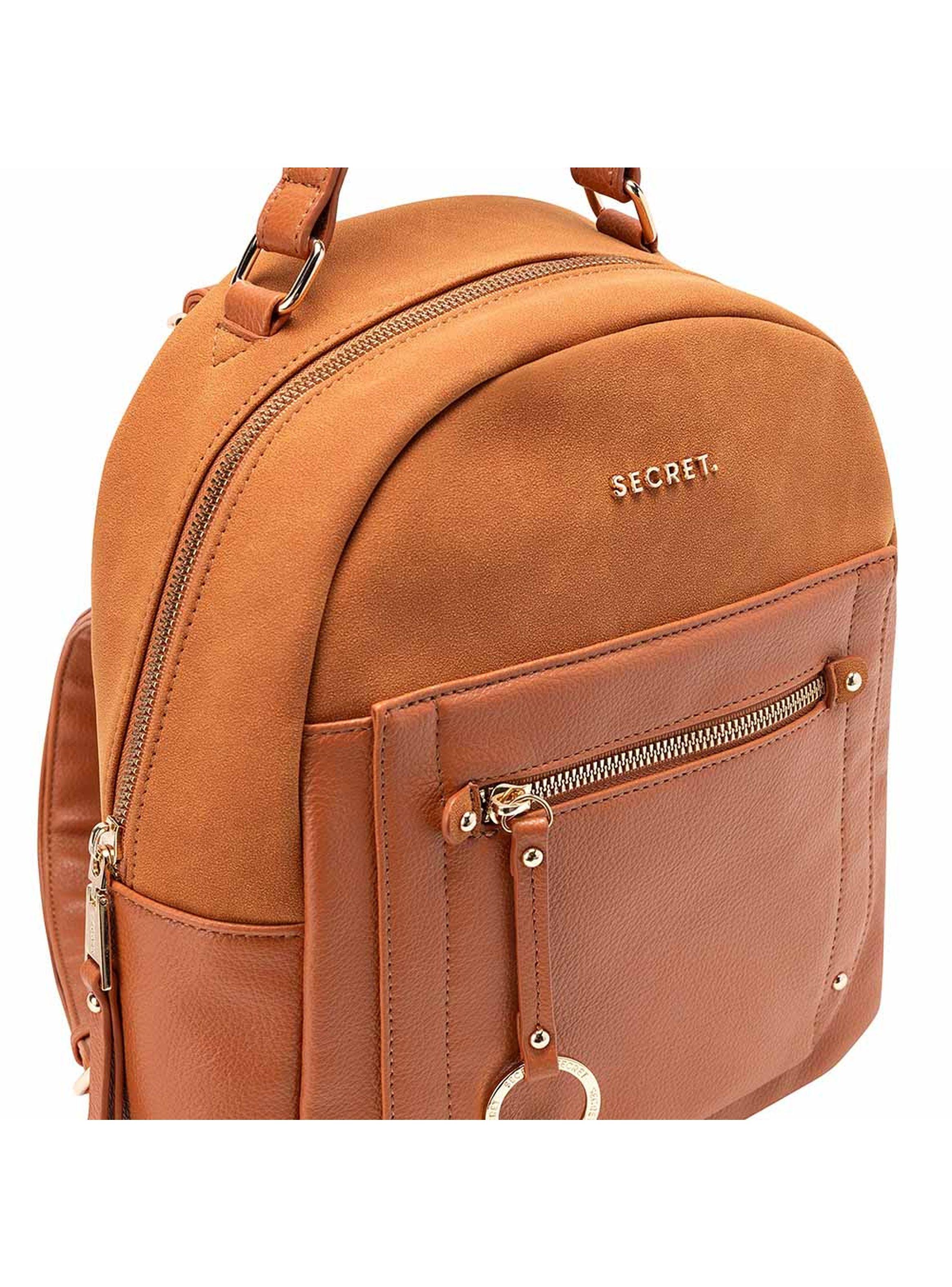 Mochila Secret Lourdes FW24 Café M-6