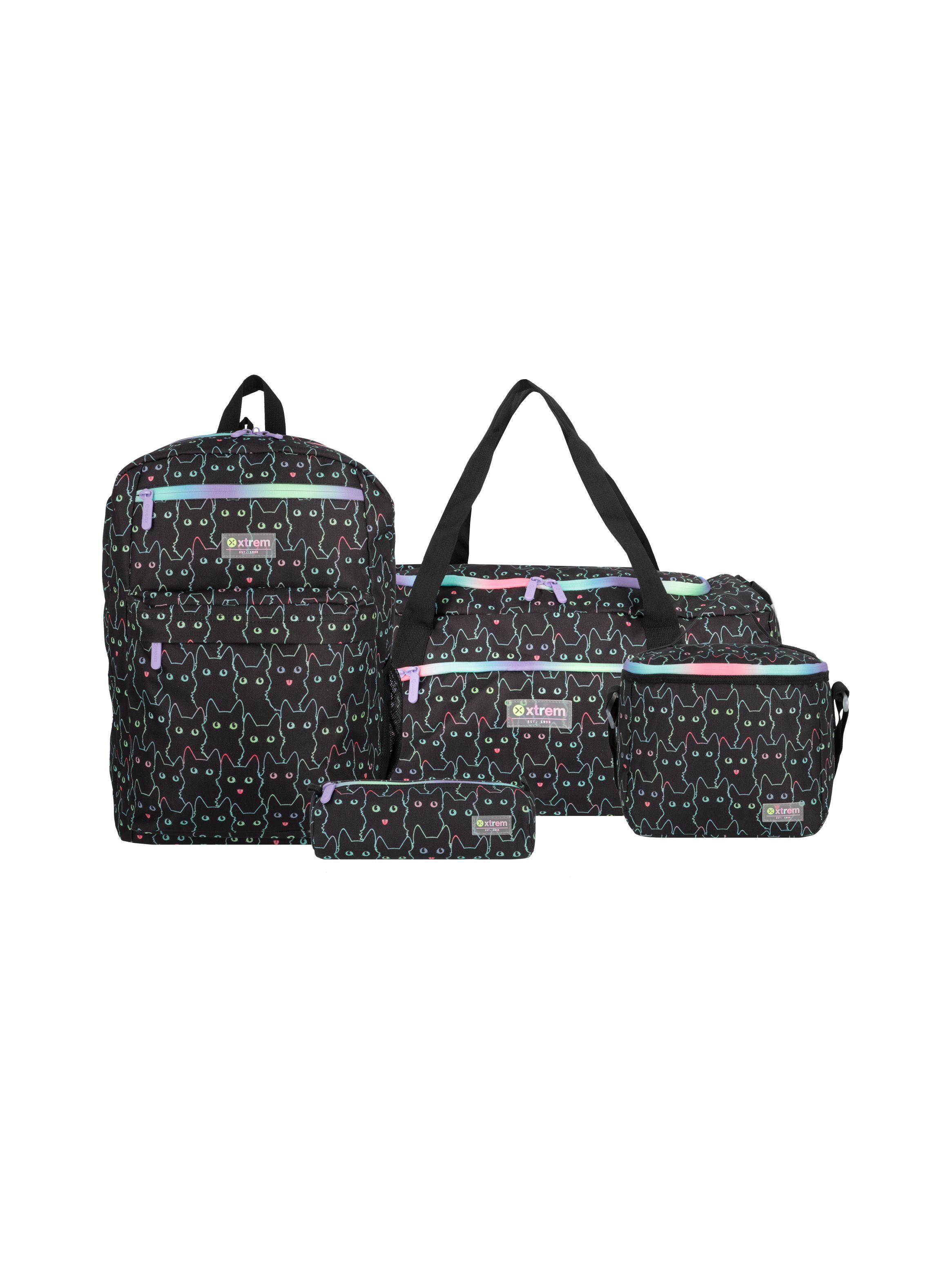 Megapack 2.0 Mochila Niña Xtrem Negro-0