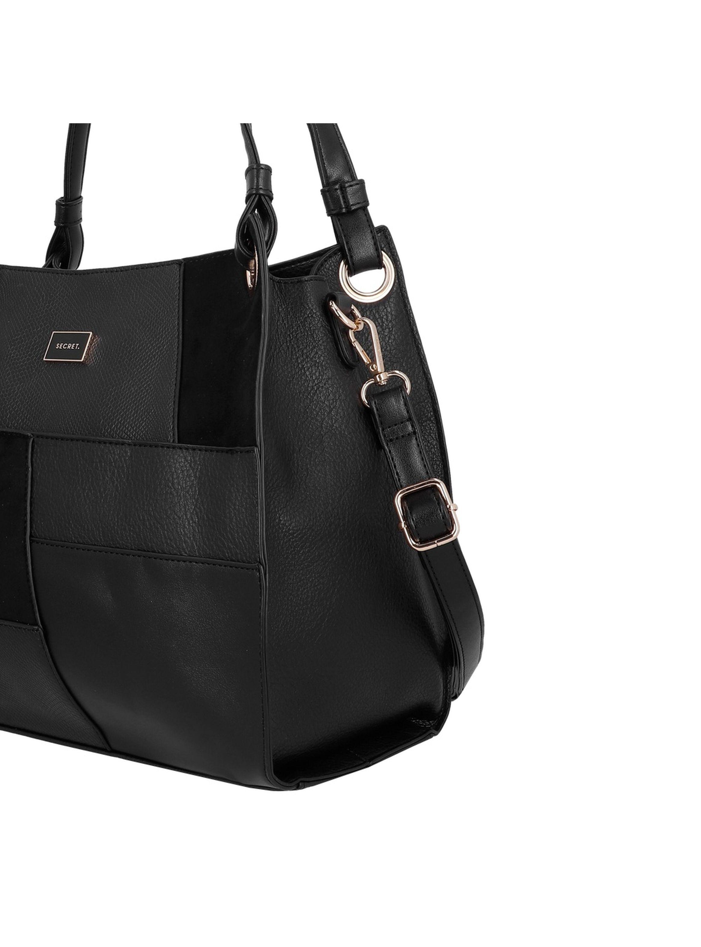 Cartera de hombro Secret Cracovia ST6 L Negro-4