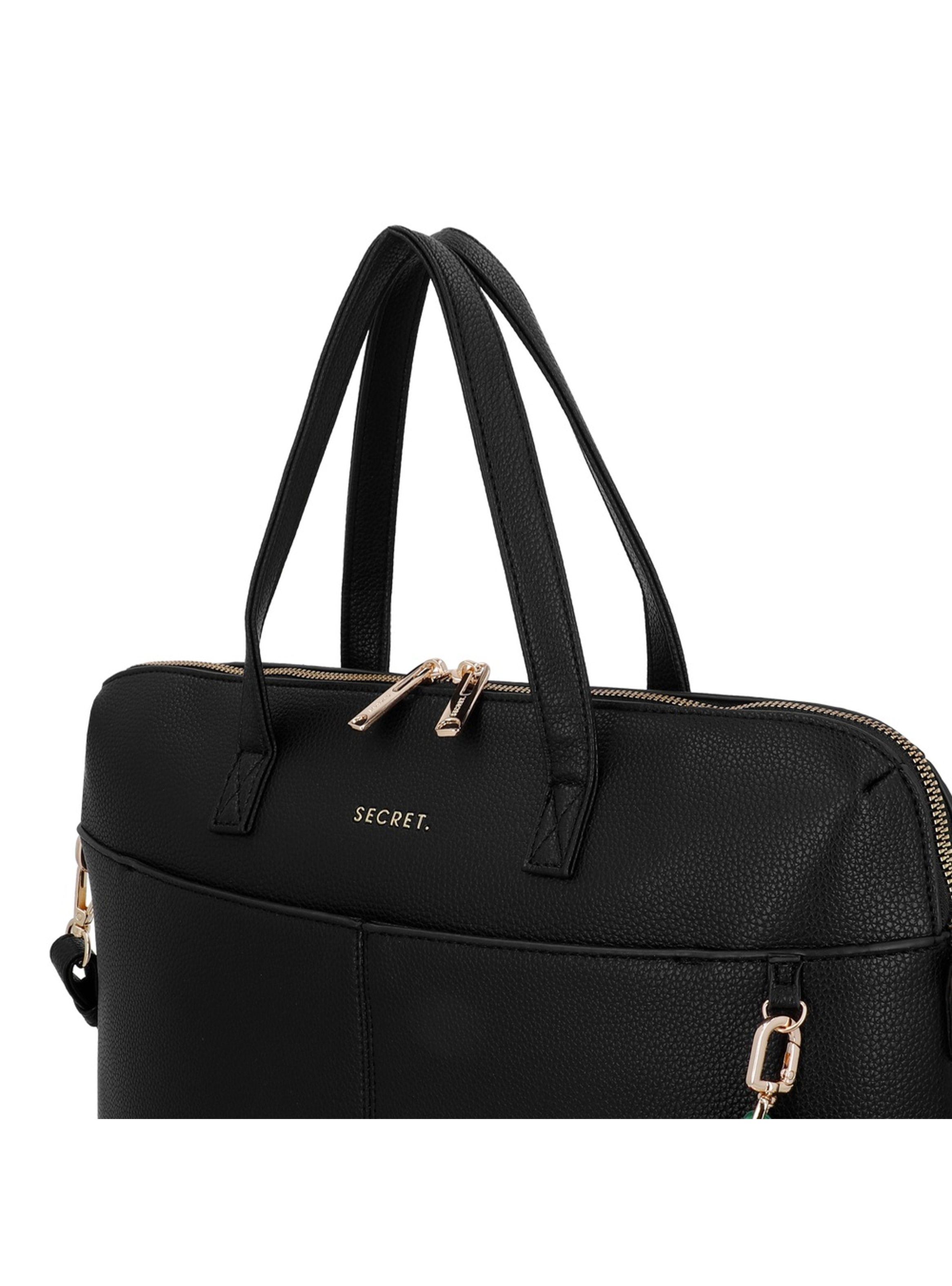 Cartera Porta Laptop 14" Secret Aruba SC7 Grande Negro-5