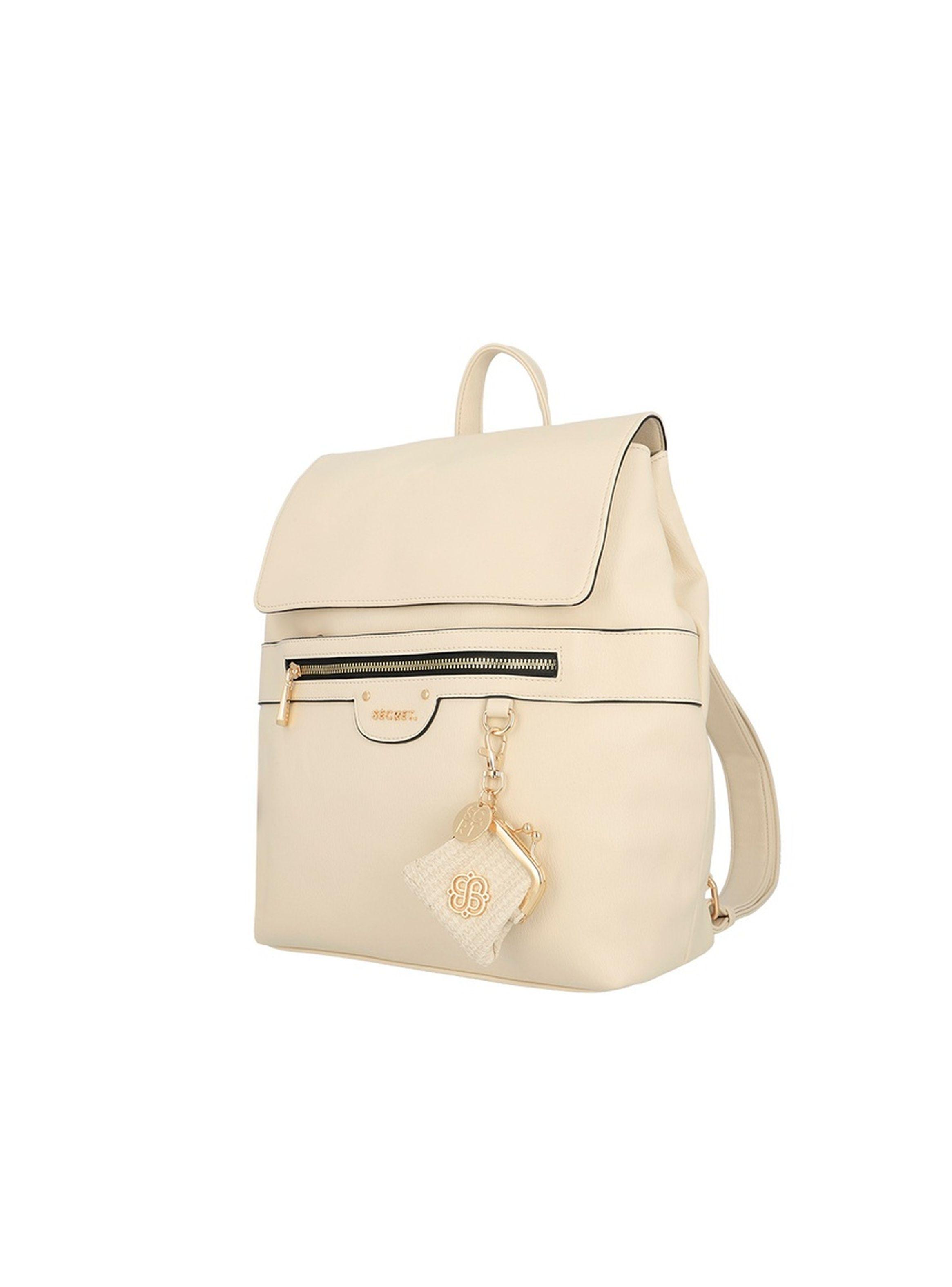 Mochila Secret Lisse FW25 L Beige-2