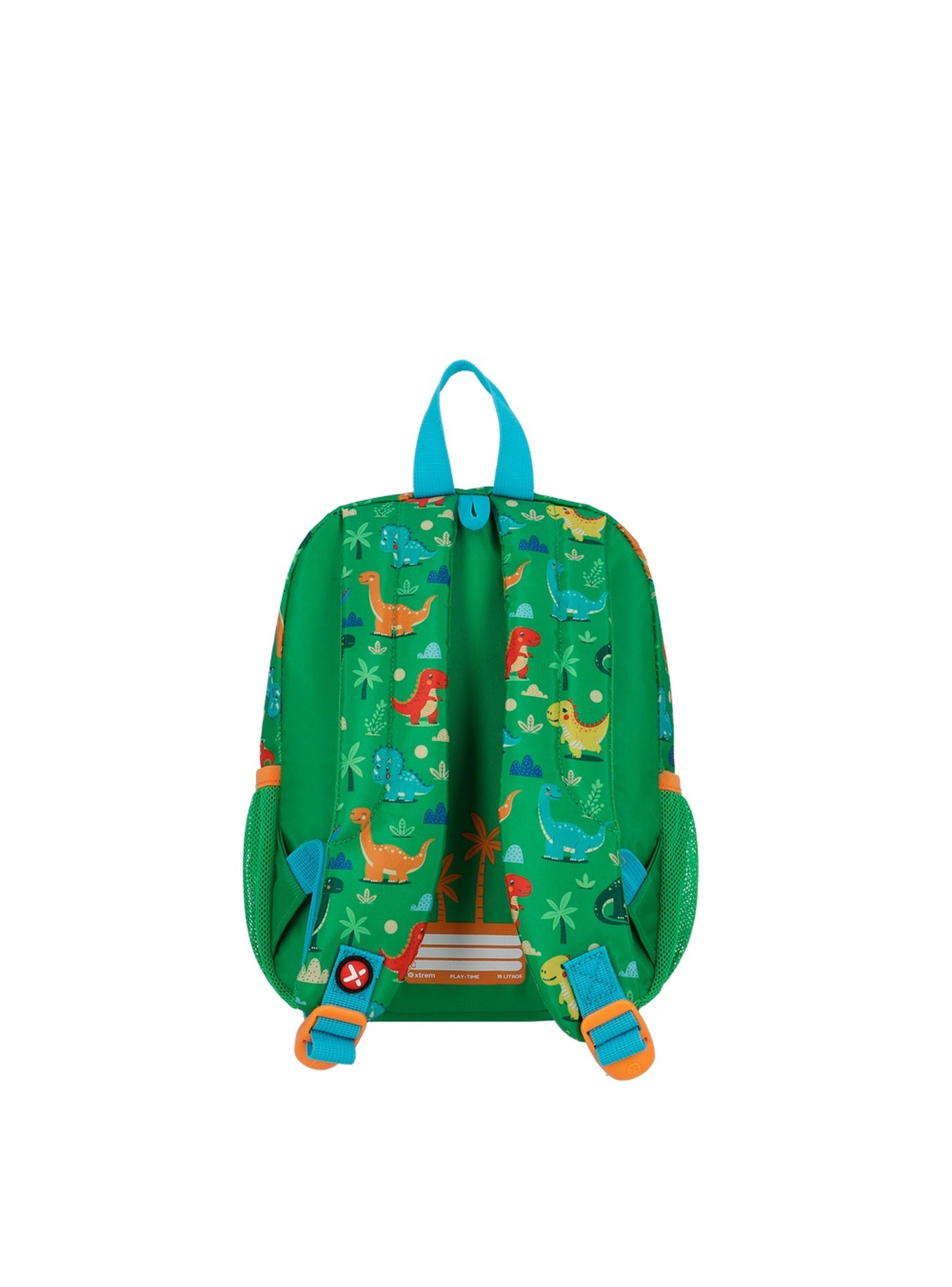 Mochila Xtrem Play-Time 6XT Dino Verde-2