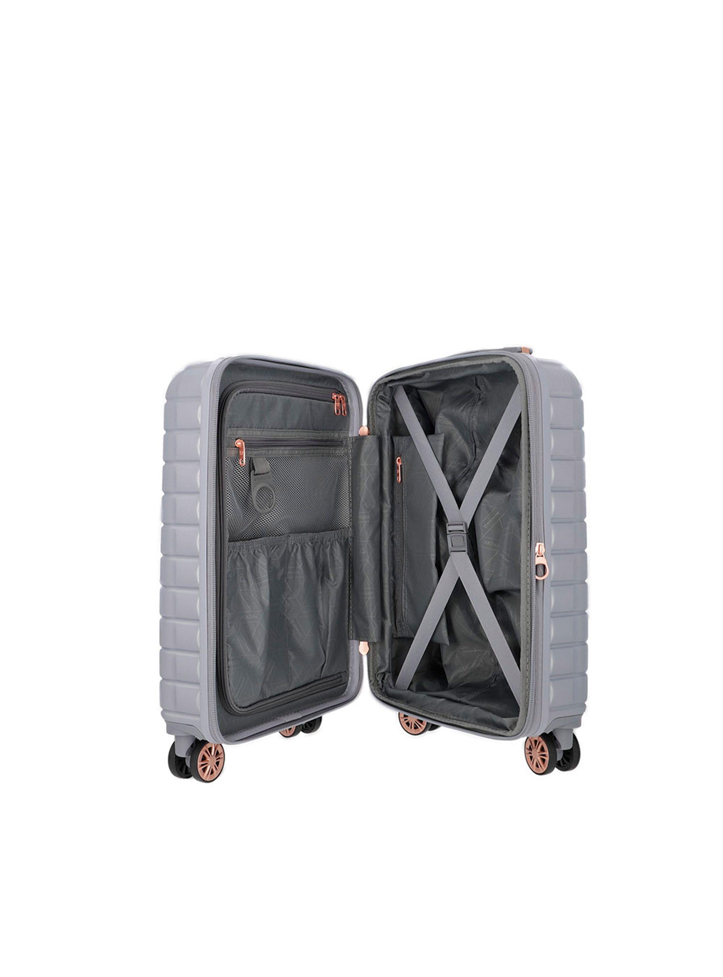 Maleta de Cabina Saxoline Spinwave Gris-3