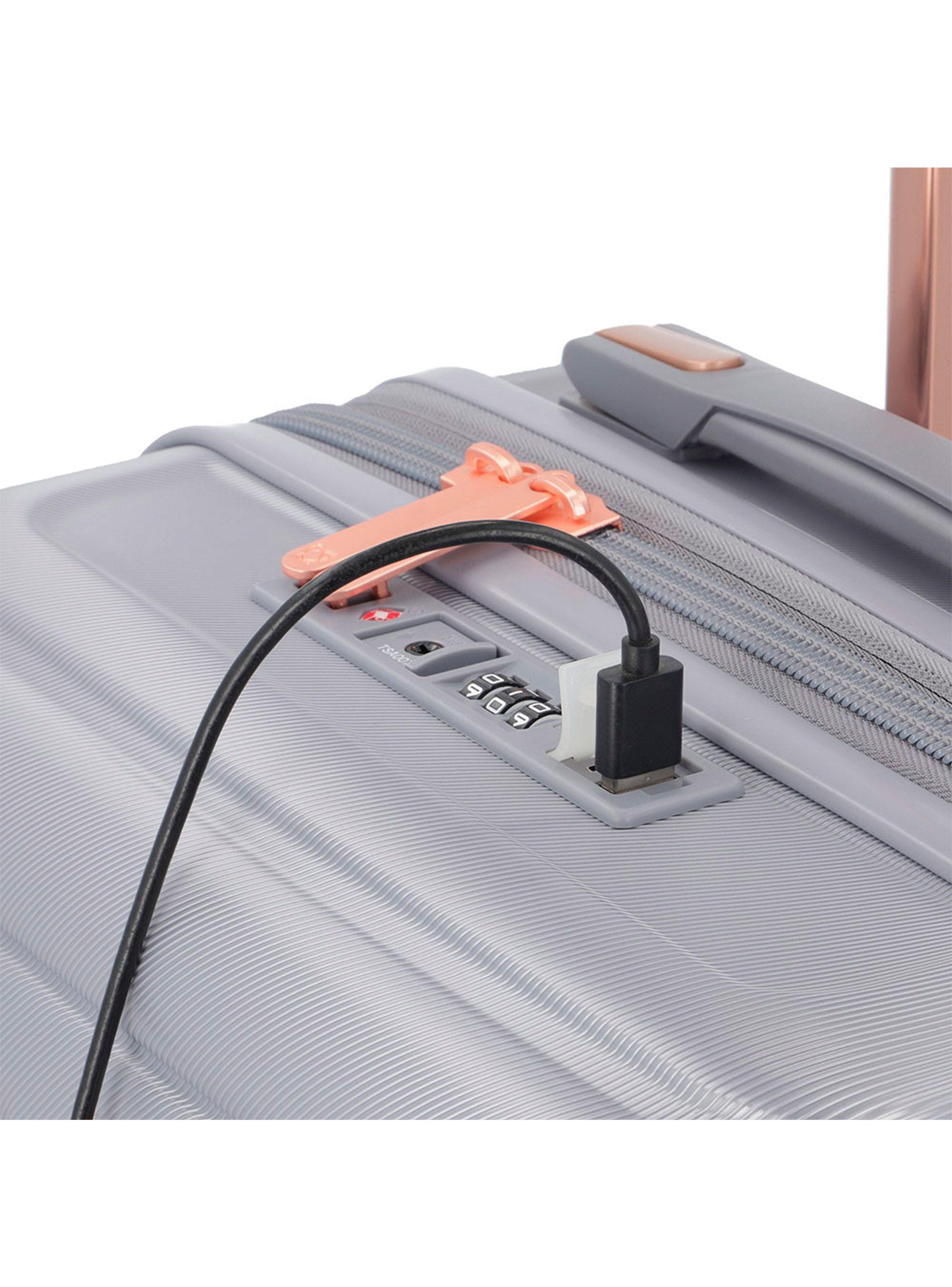 Maleta de Cabina Saxoline Spinwave Gris-9