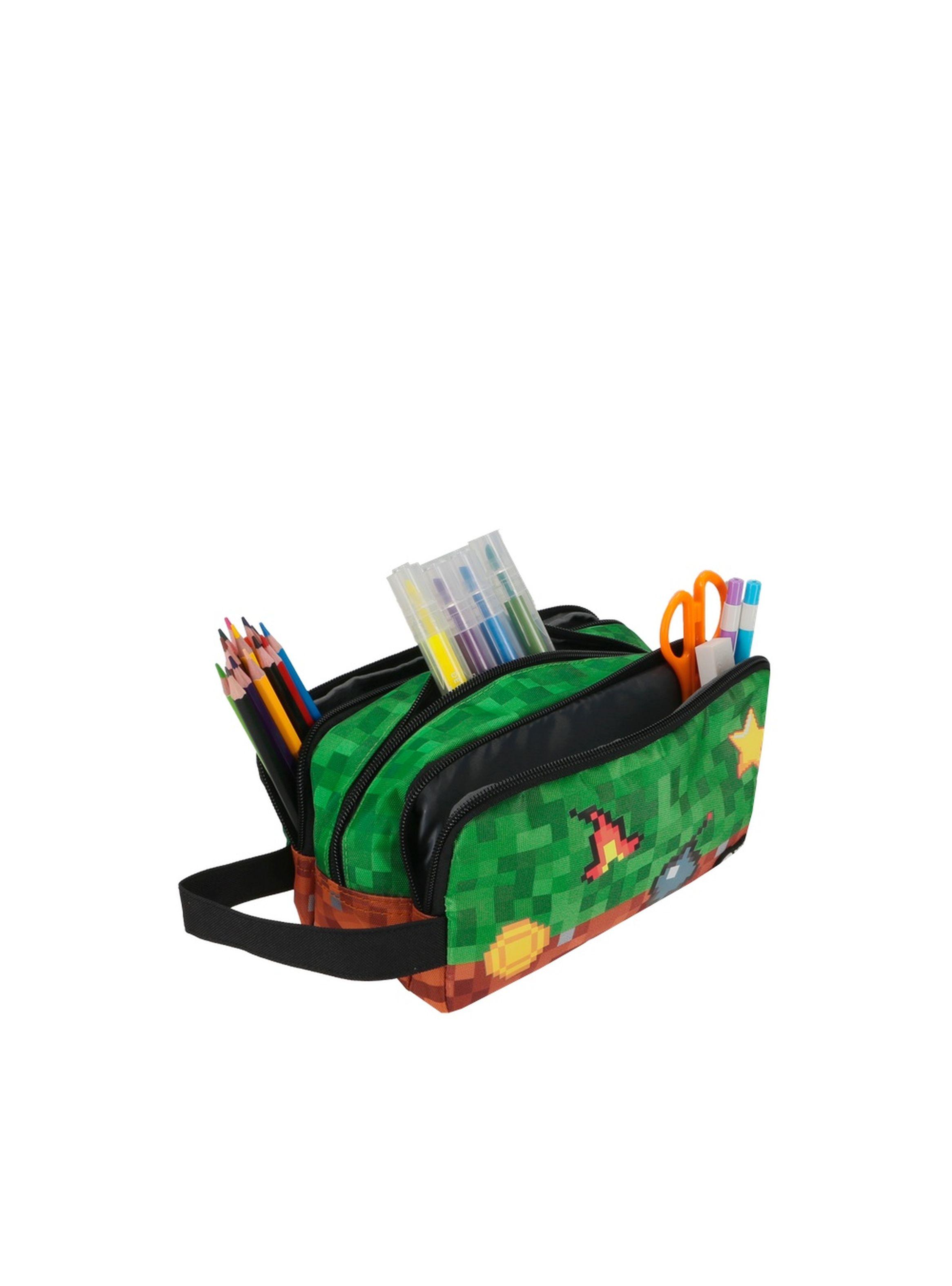 Estuche Xtrem University+ 6XT Pixels Verde-3
