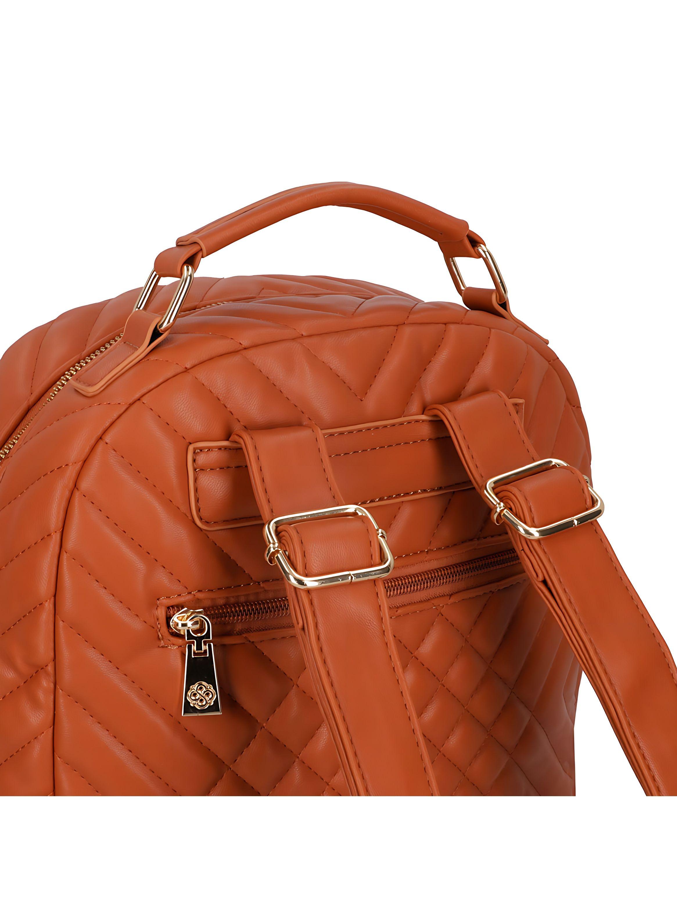 Mochila Secret Milan FW24 Café L-4
