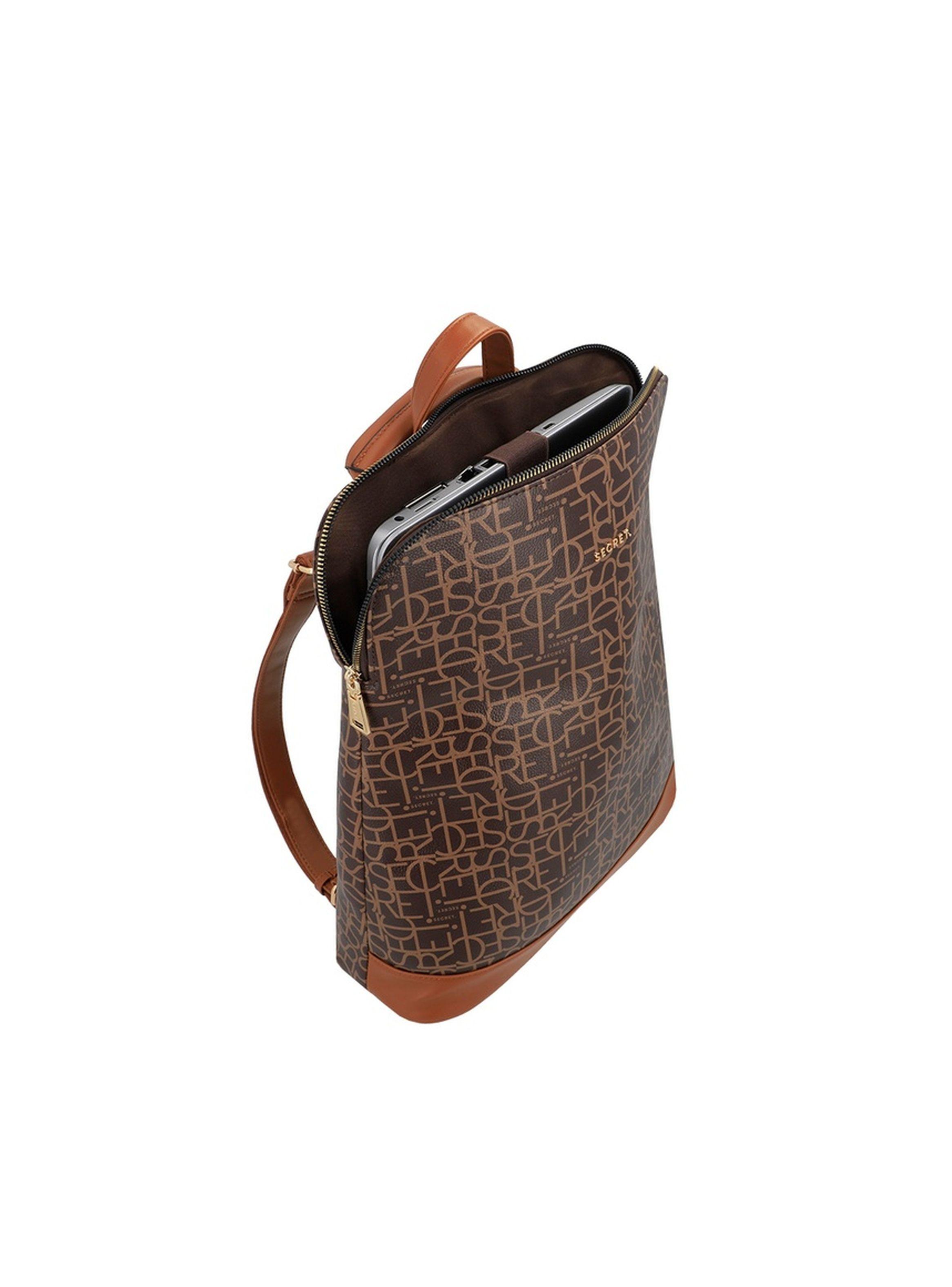 Mochila Notebook Secret Nomega FW25 Café 14"-3