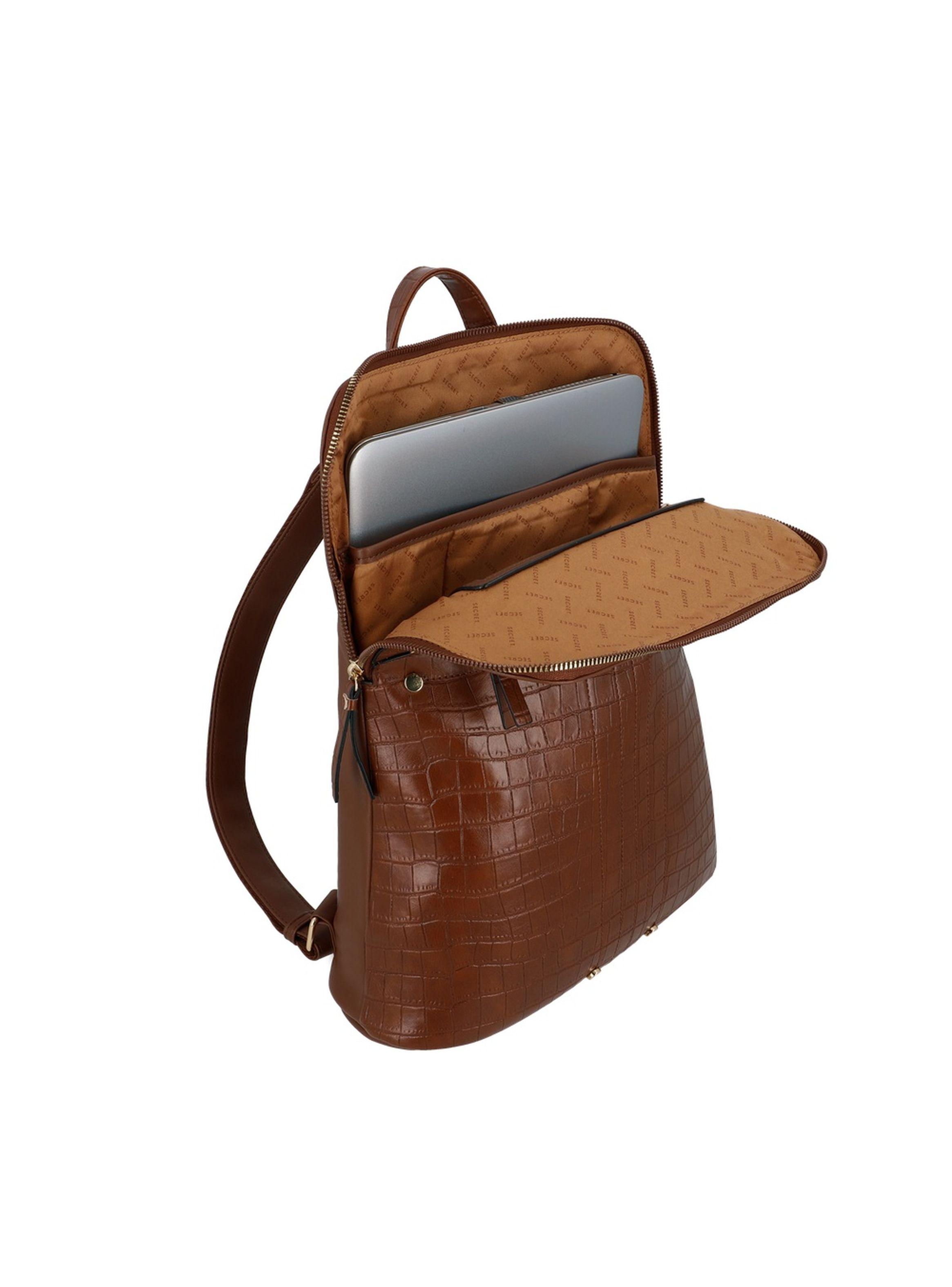 Mochila Notebook Secret Polonia ST6 Café 15"-3