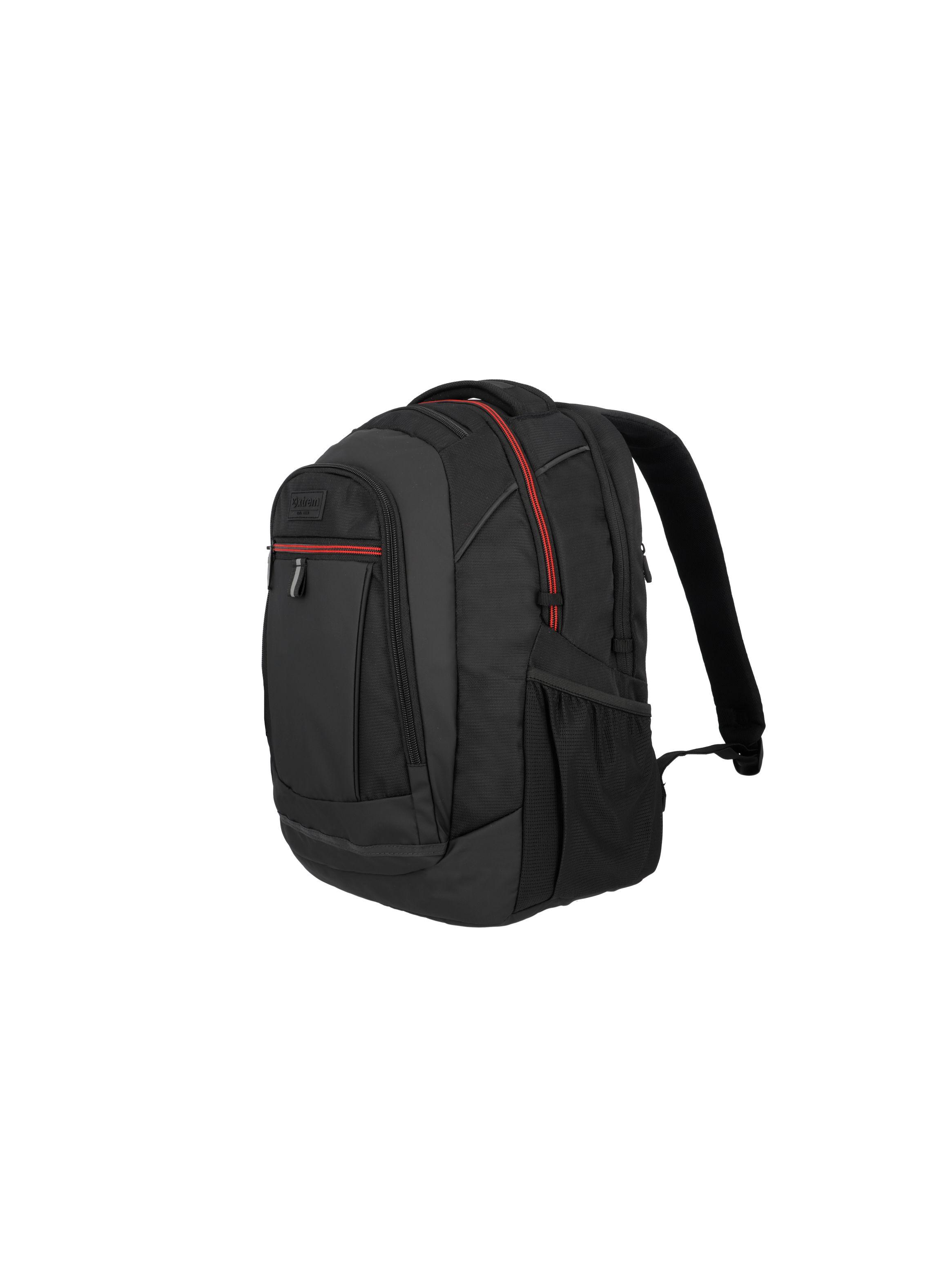 Mochila Notebook Xtrem Brooklyn 4XT Negro/Rojo 16"-1