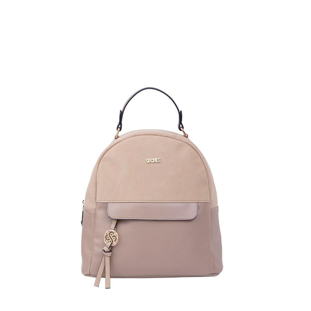 Mochila Lourdes Beige Secret-0