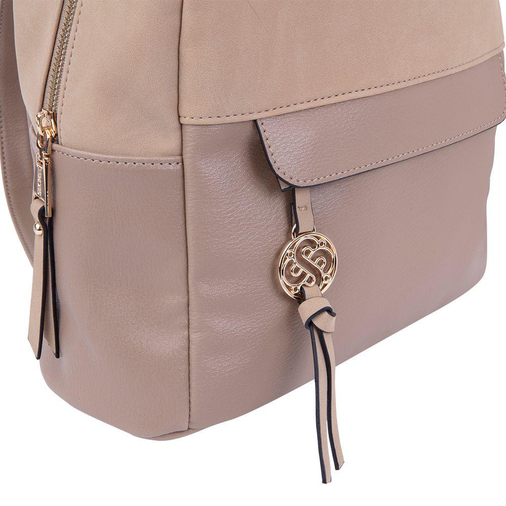 Mochila Lourdes Beige Secret-8