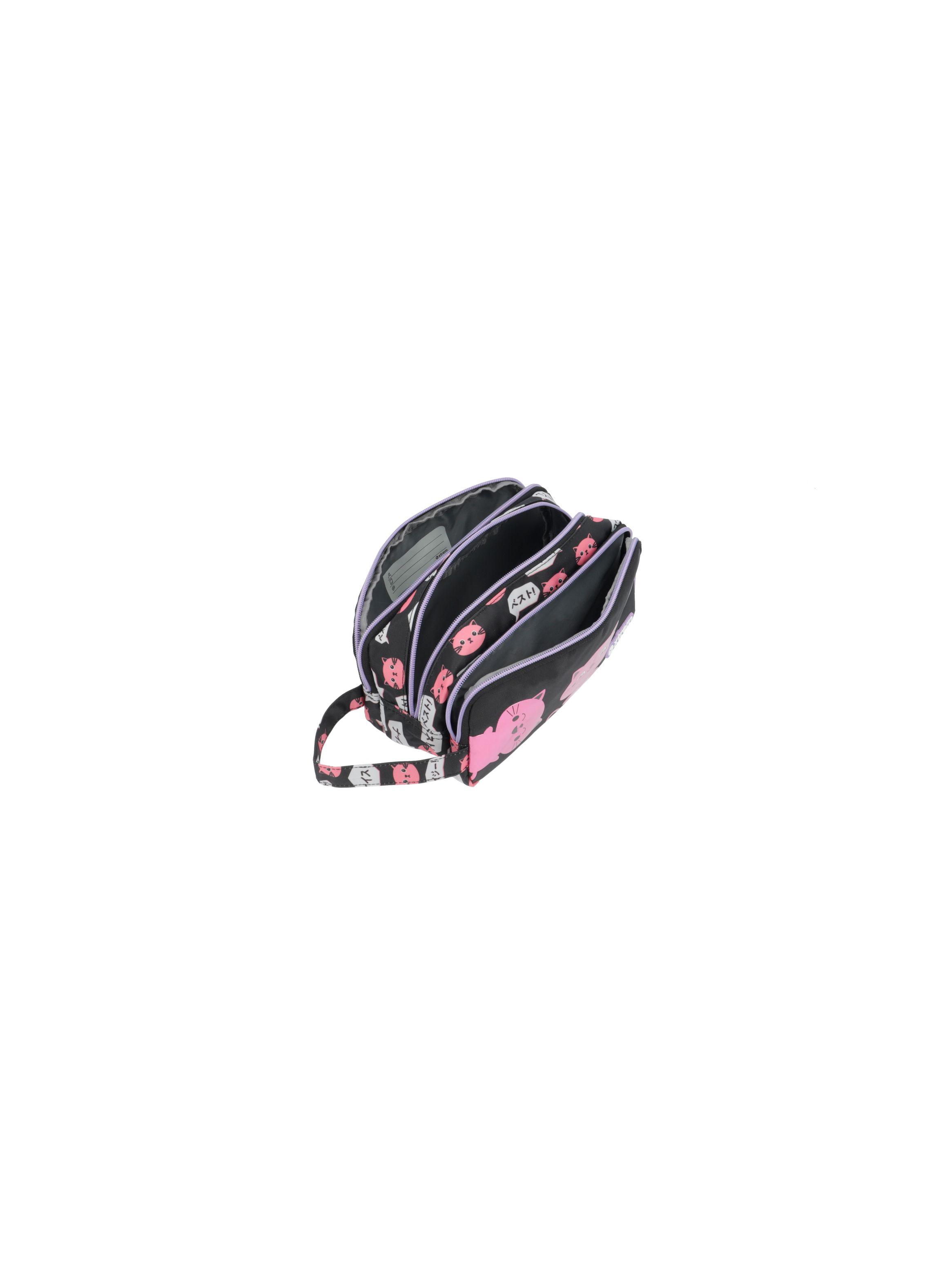 Estuche Xtrem University+ 4XT Gatos Negro-3