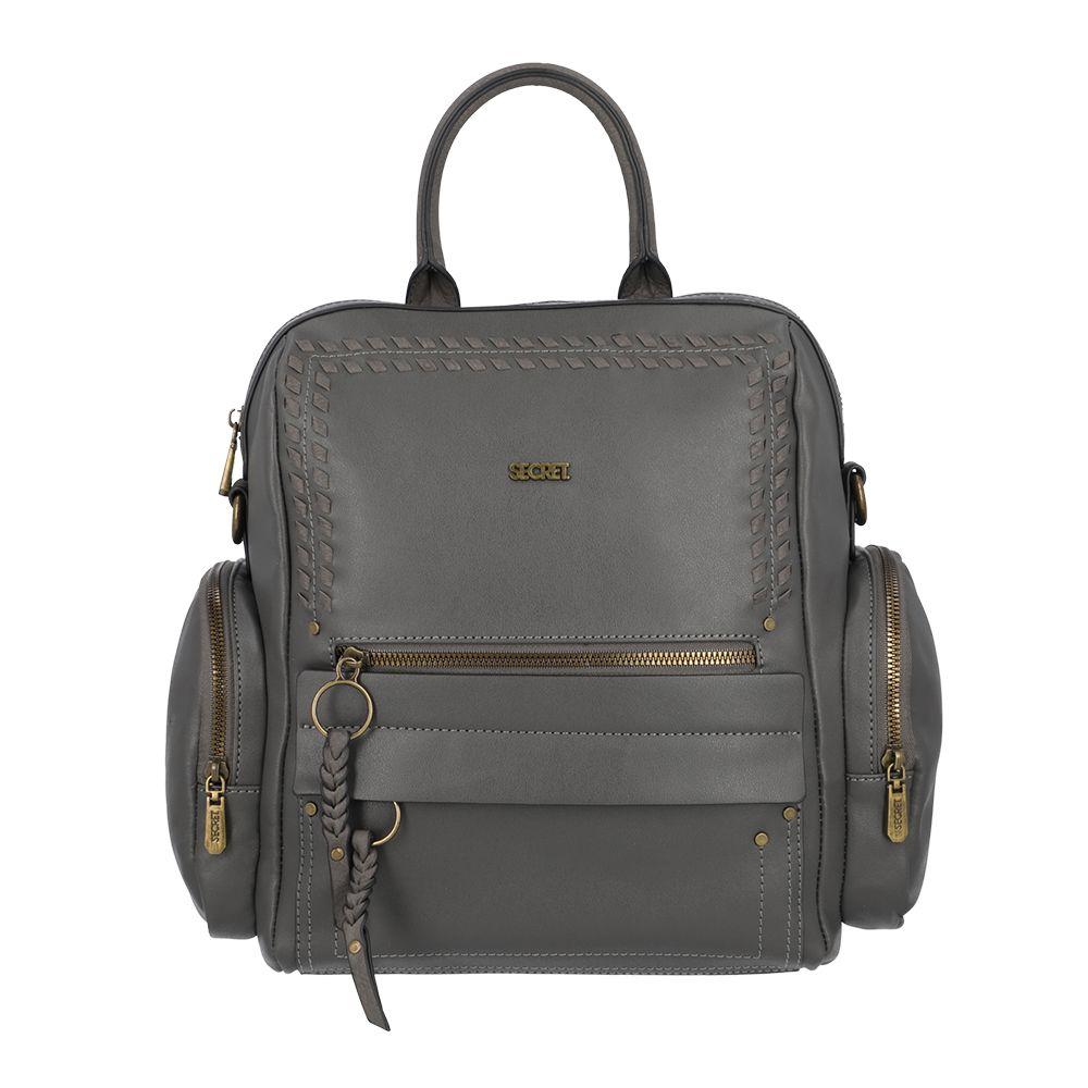 Mochila Mujer Dallas Gris Secret-0