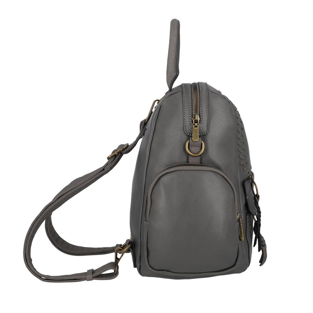 Mochila Mujer Dallas Gris Secret-4