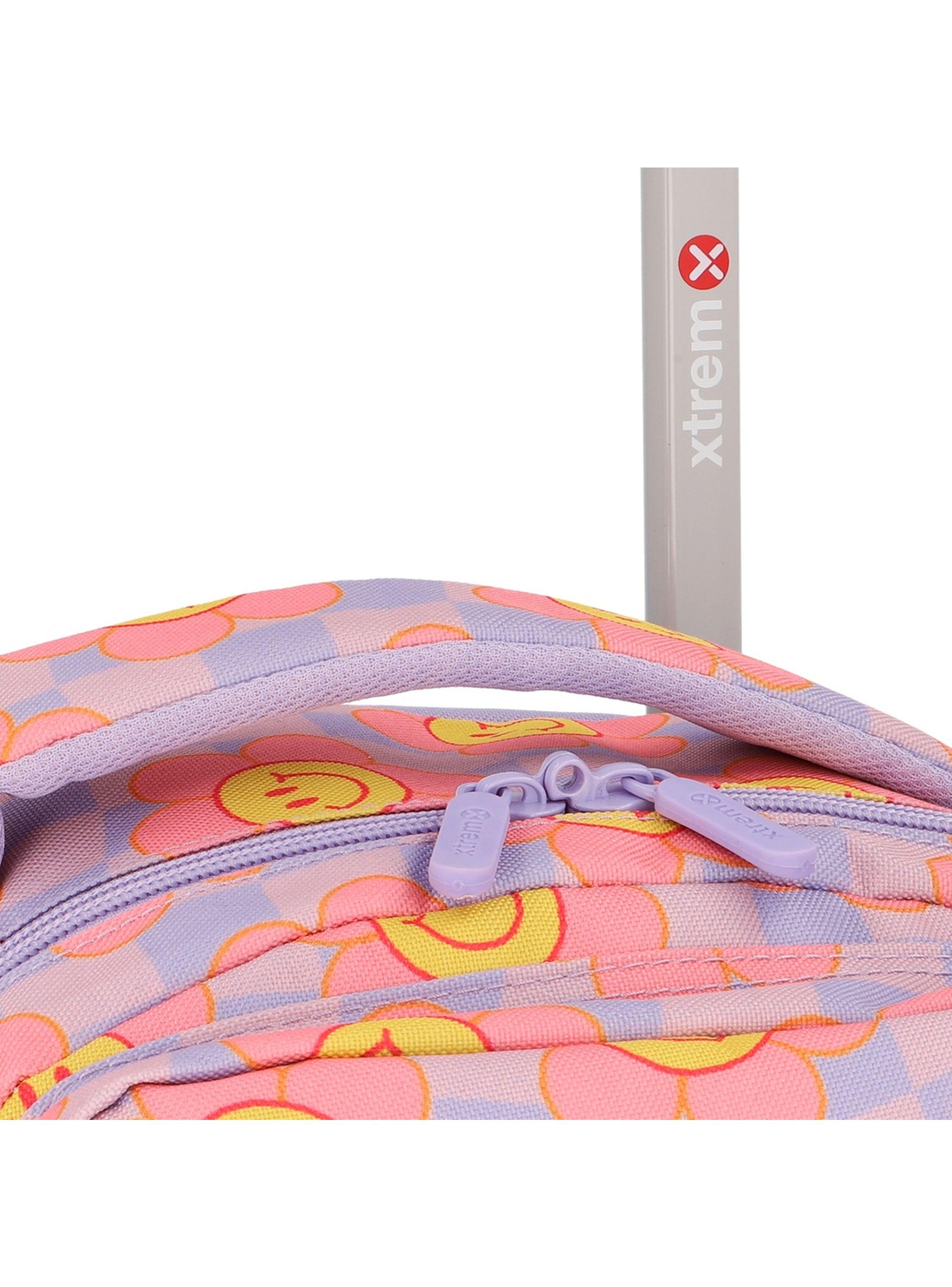 Pack Mochila con ruedas Xtrem Run 6XT Flores Lila-4
