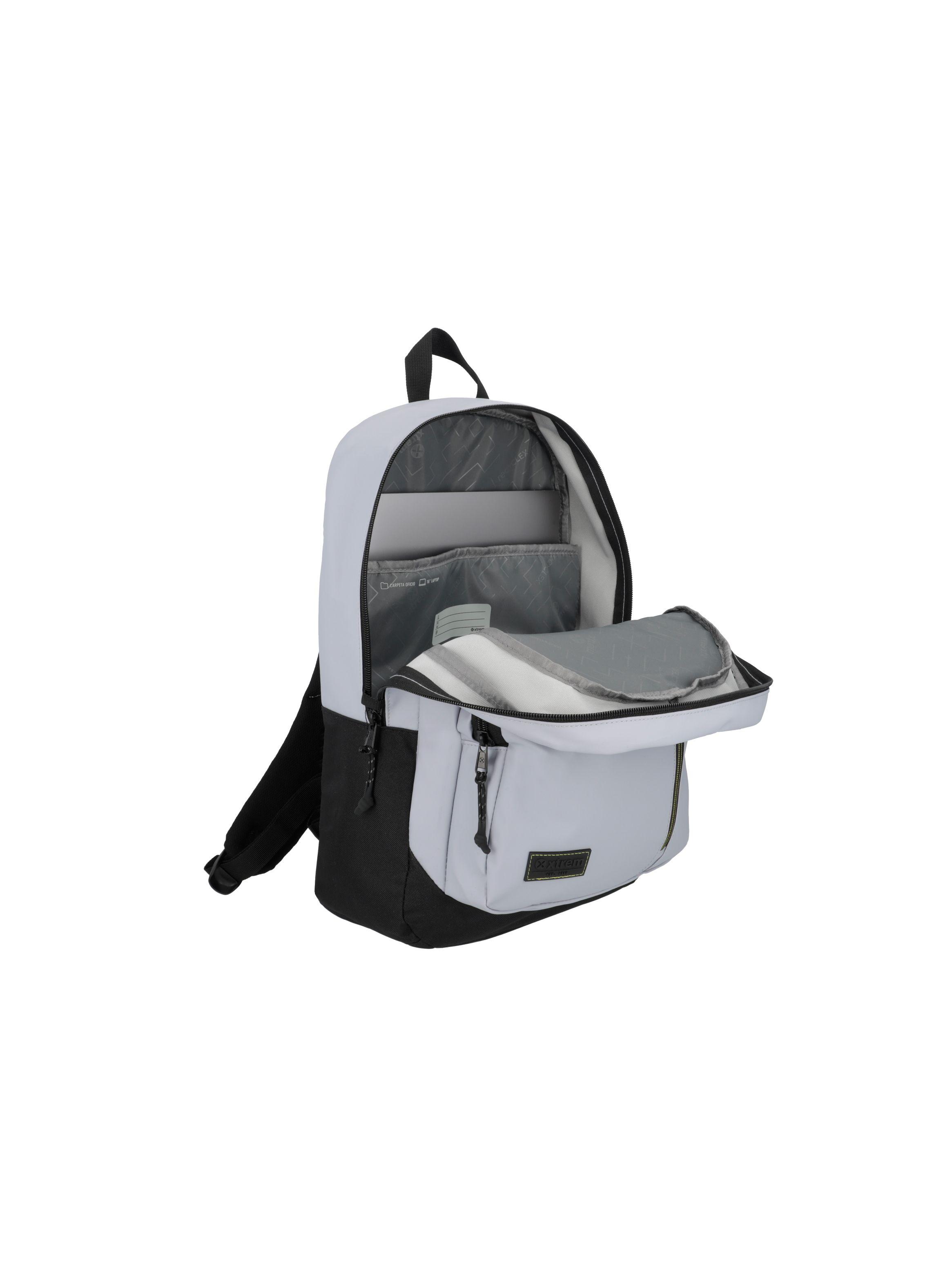 Mochila Notebook Xtrem Harlem 4XT Gris 16"-3