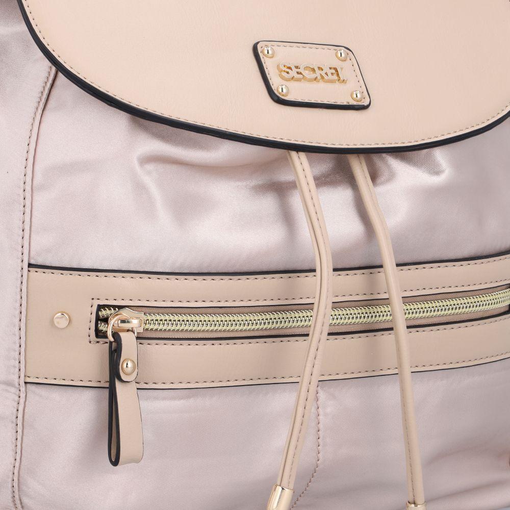 Mochila Beirut Casual Dorado Secret-7