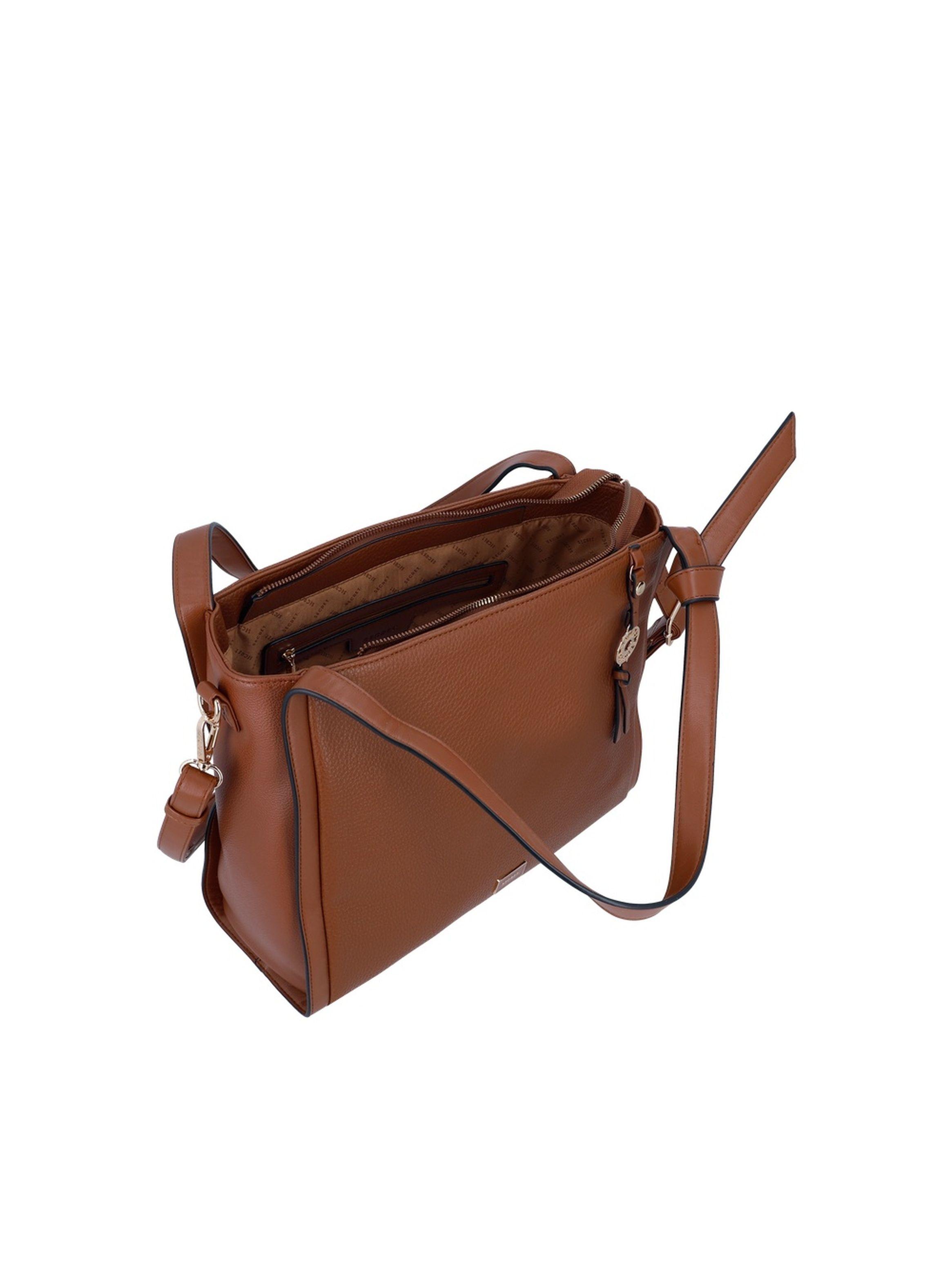 Cartera de hombro Secret Boston ST6 L Café-3