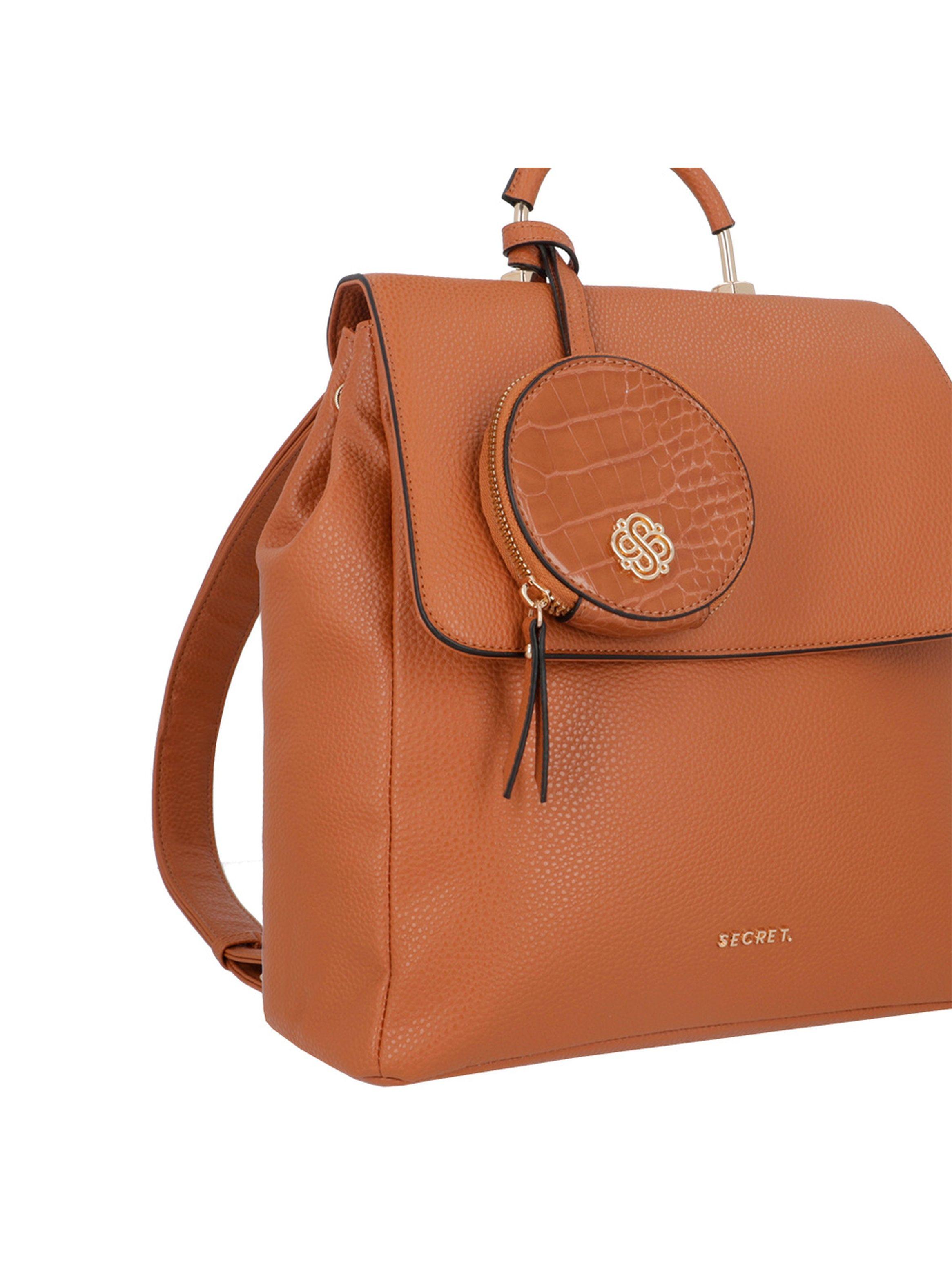Mochila Secret Sofia FW25 L Café Medio-4