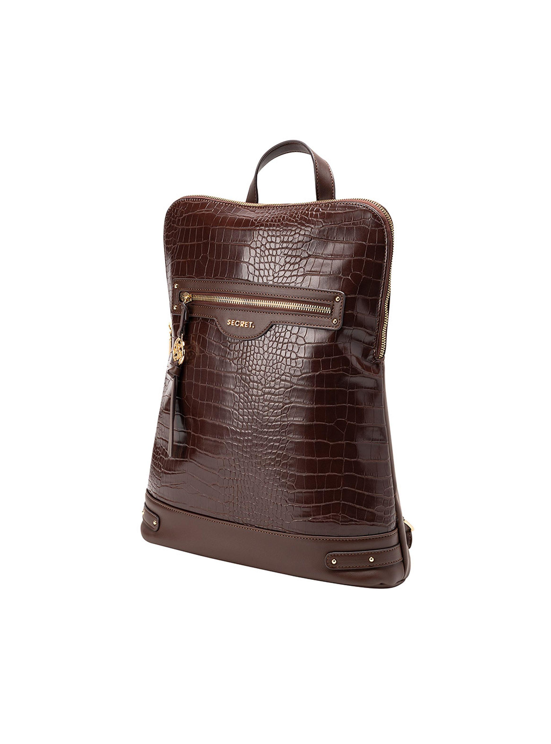 Mochila Notebook Secret Polonia FW24 Café 14"-1