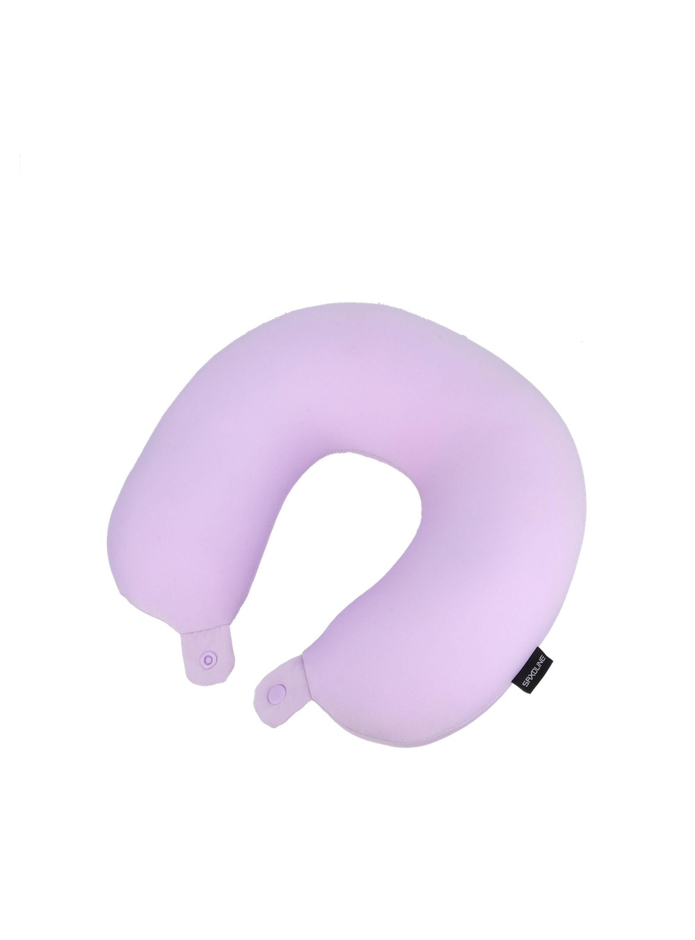 Almohada Cervical Inteligente para Viaje Saxoline Lila-2