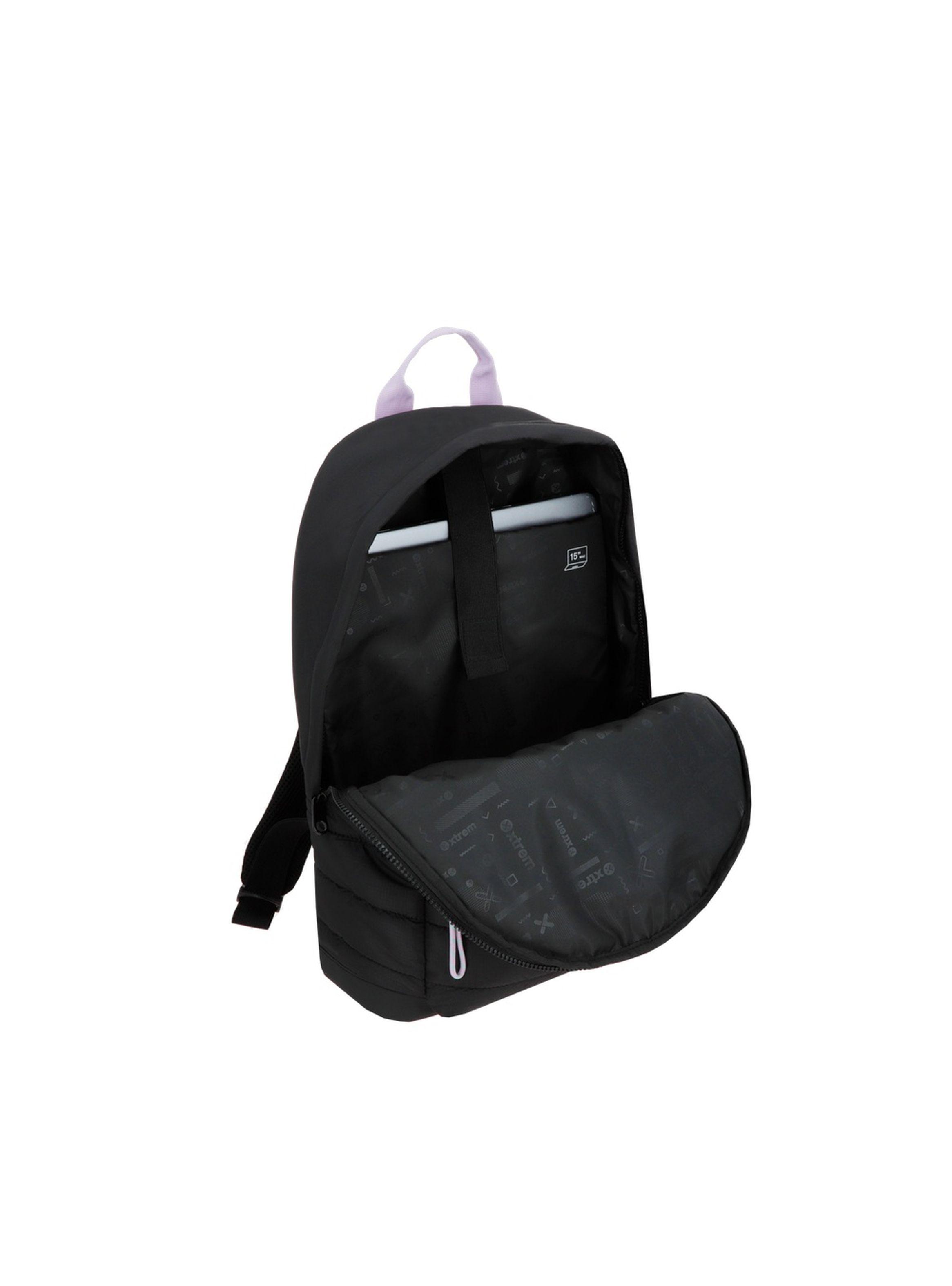 Mochila Notebook Xtrem Amy 5XT Negro/Lila 15"-3