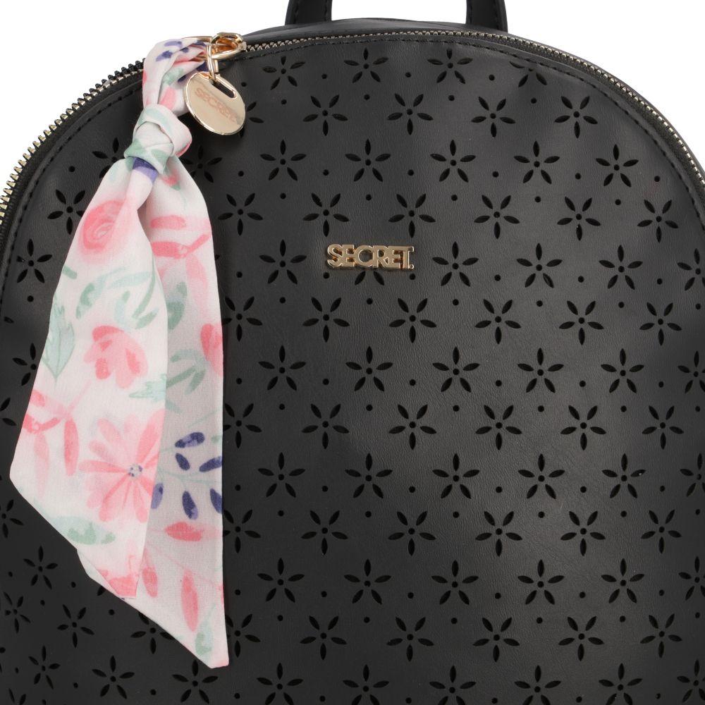 Mochila Zambia Casual Negro Secret M-7