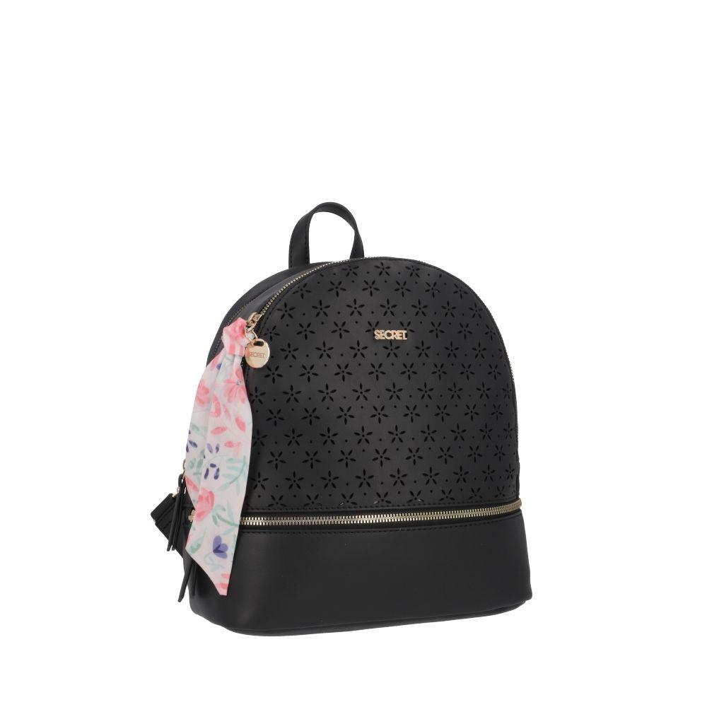 Mochila Zambia Casual Negro Secret M-1