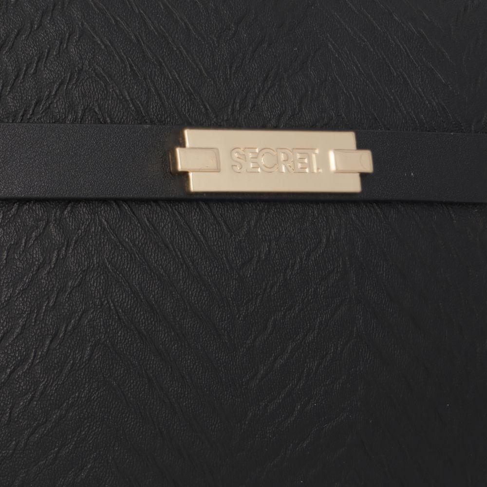 Cartera Kansas Casual Negro Secret S-7