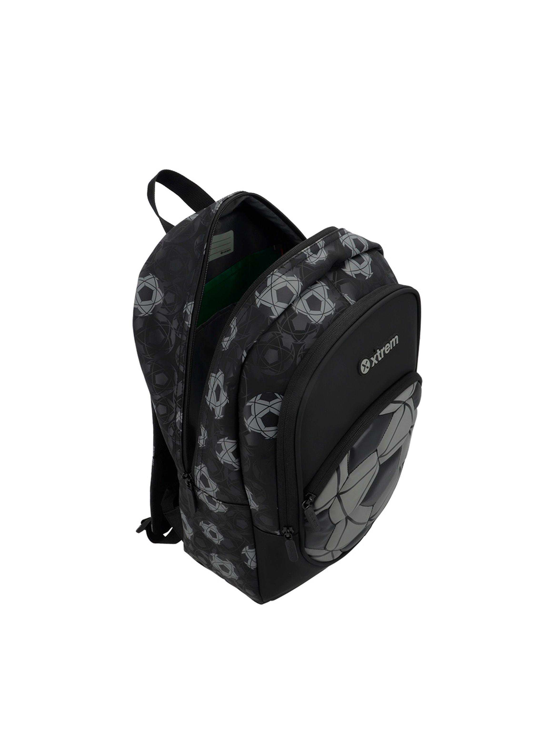 Mochila Xtrem Logan 5XT Fútbol Negro-3