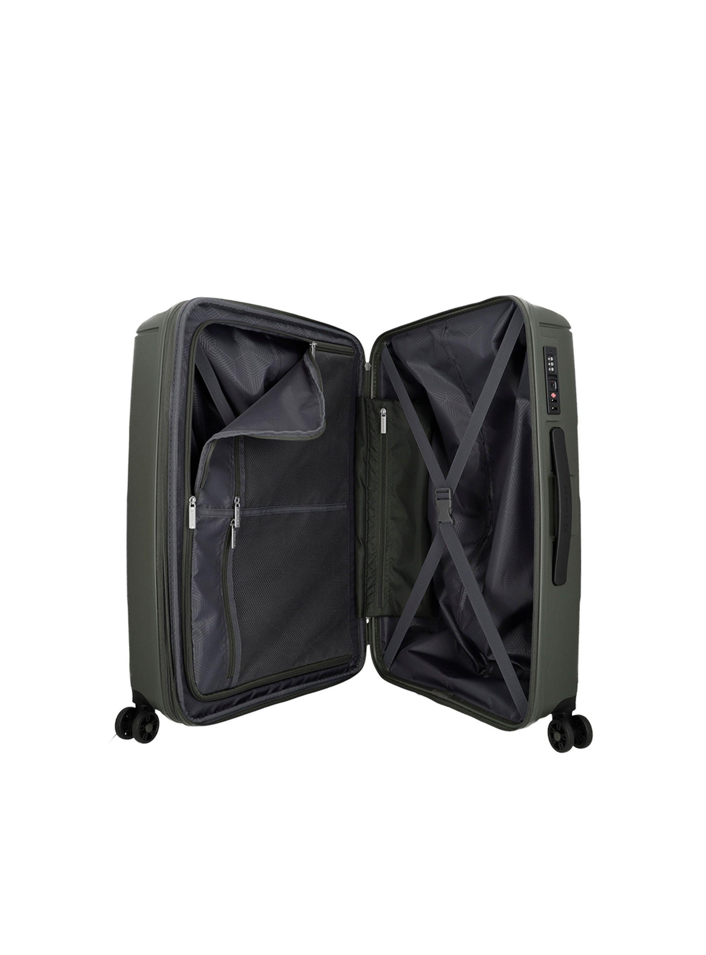 Maleta Mediana Saxoline Fortress Verde Grisáceo-3