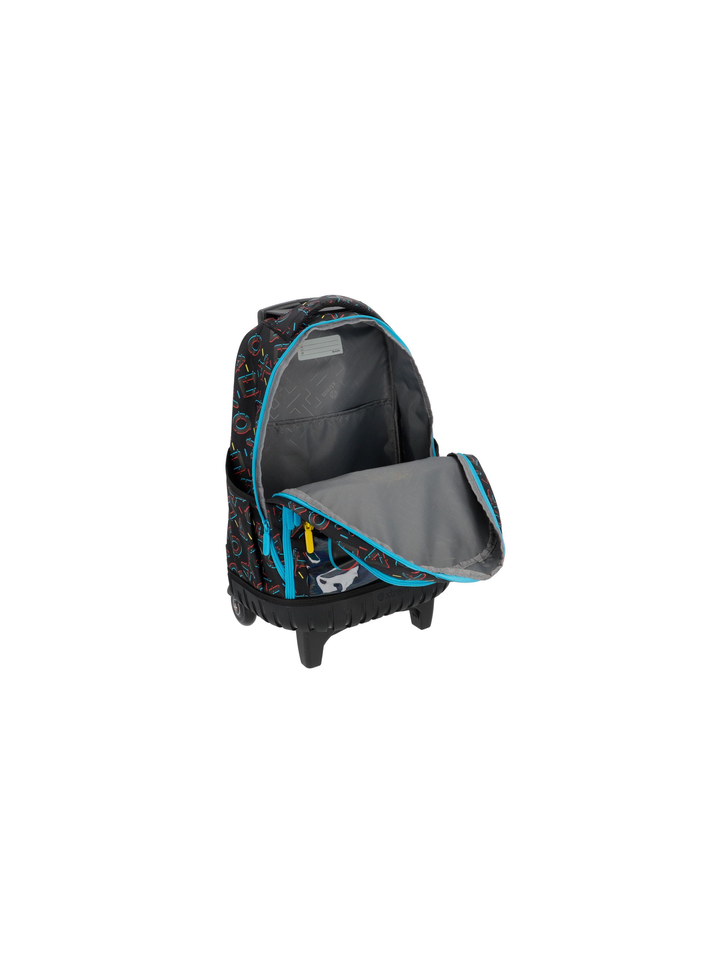 Mochila con ruedas Niño Xtrem Cross 2.0 Negro-3