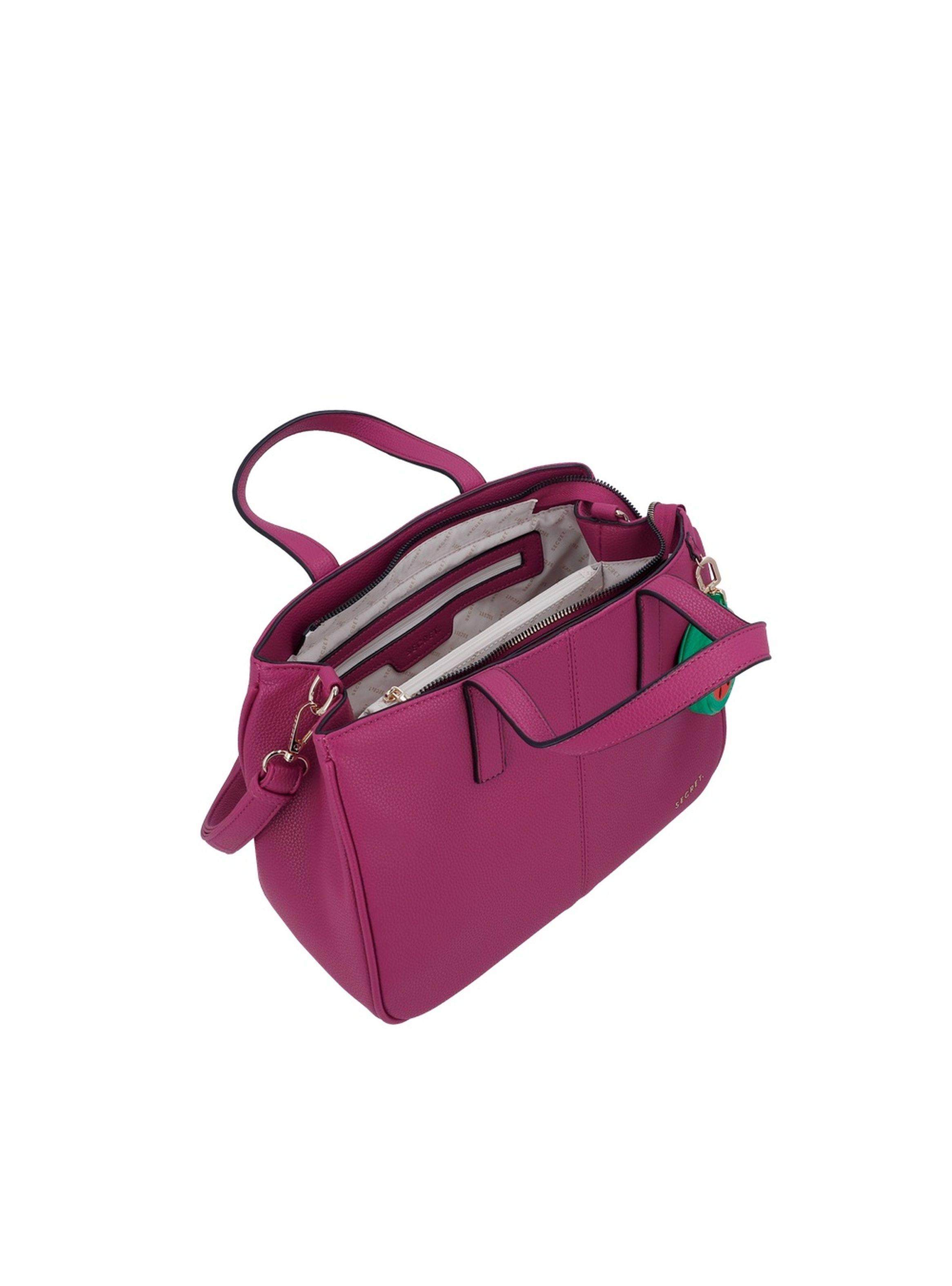 Cartera Tote Secret Aruba SC7 Mediana Fucsia-3