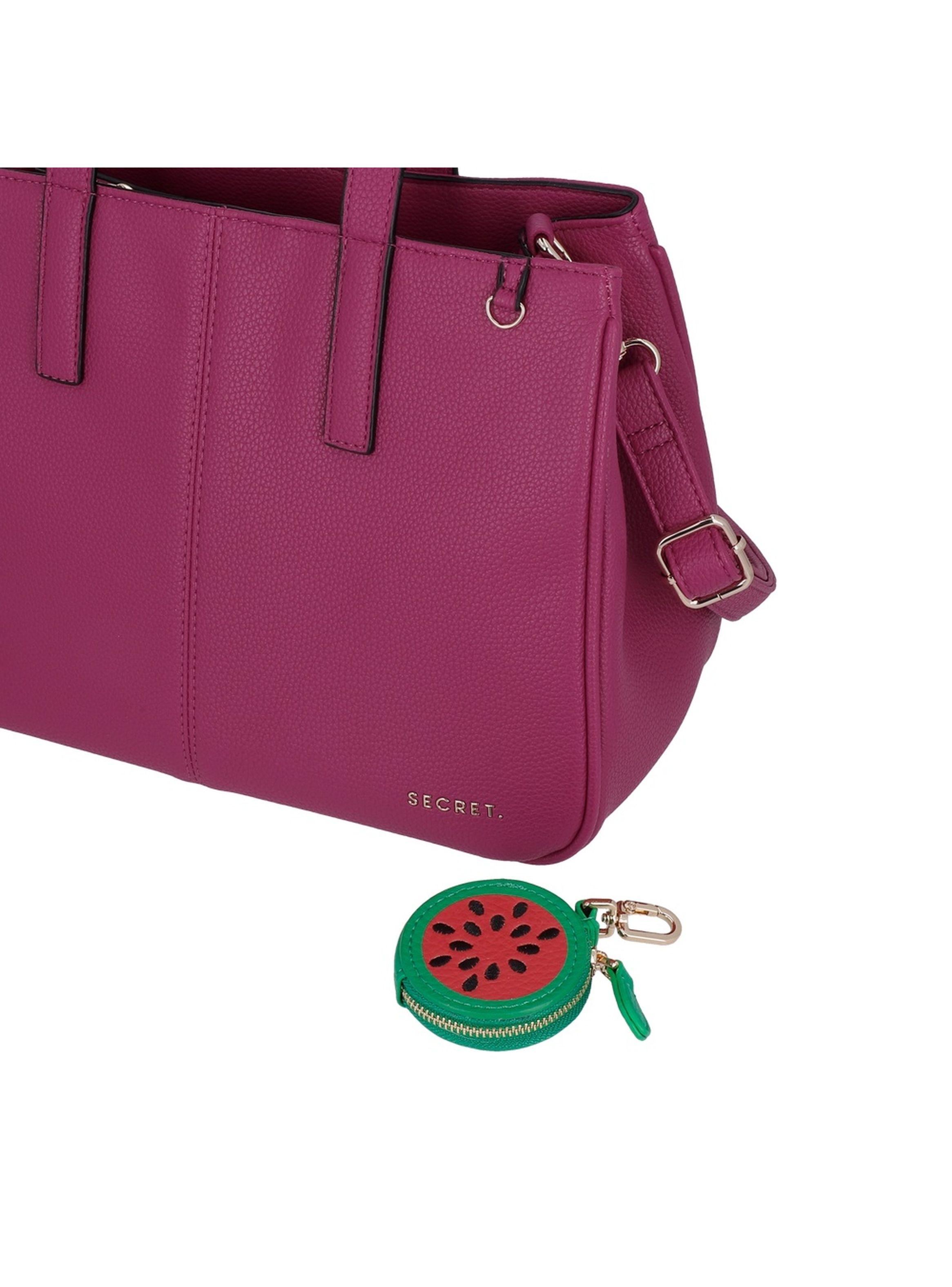 Cartera Tote Secret Aruba SC7 Mediana Fucsia-6