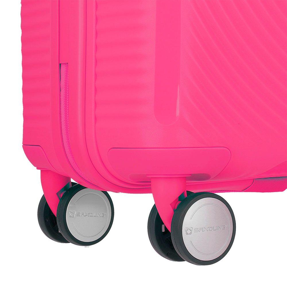 Maleta Mediana Saxoline Disco Rosada-7