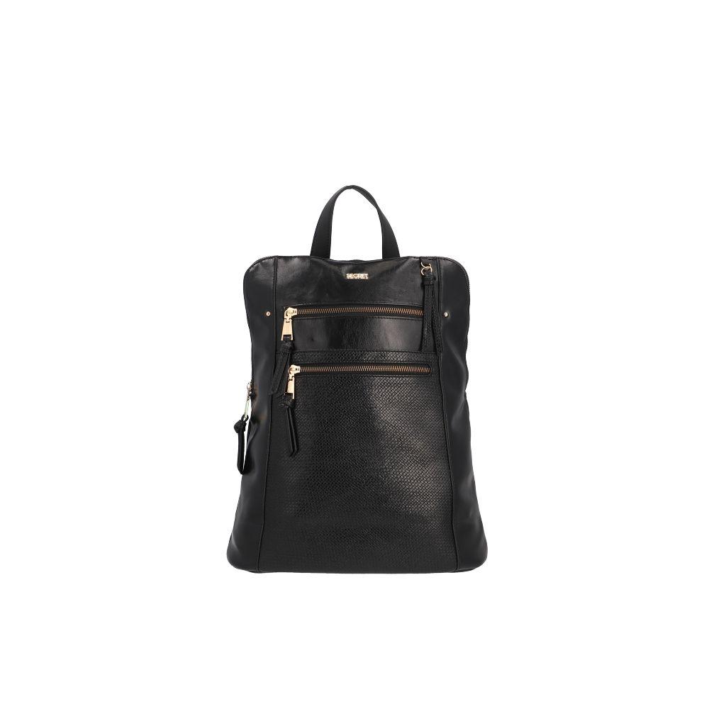 Mochila Alcala Casual Negro Secret-1