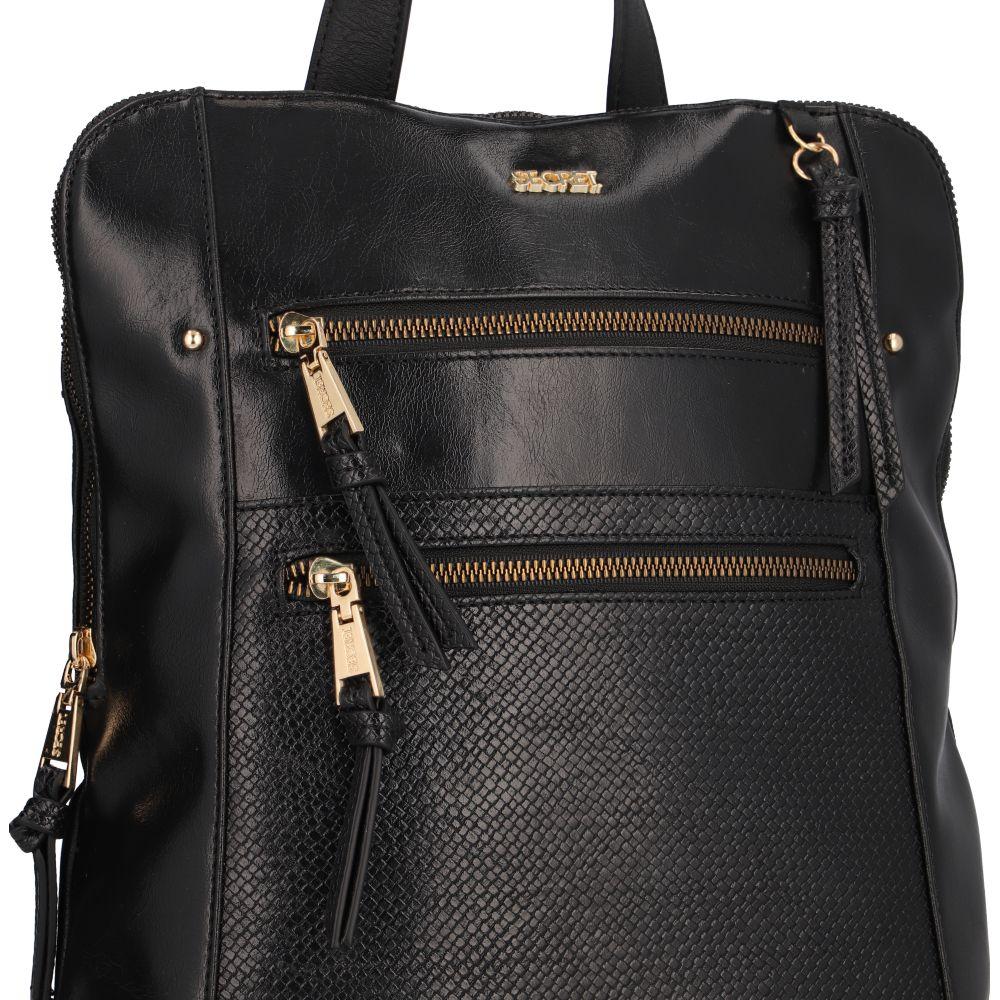 Mochila Alcala Casual Negro Secret-7