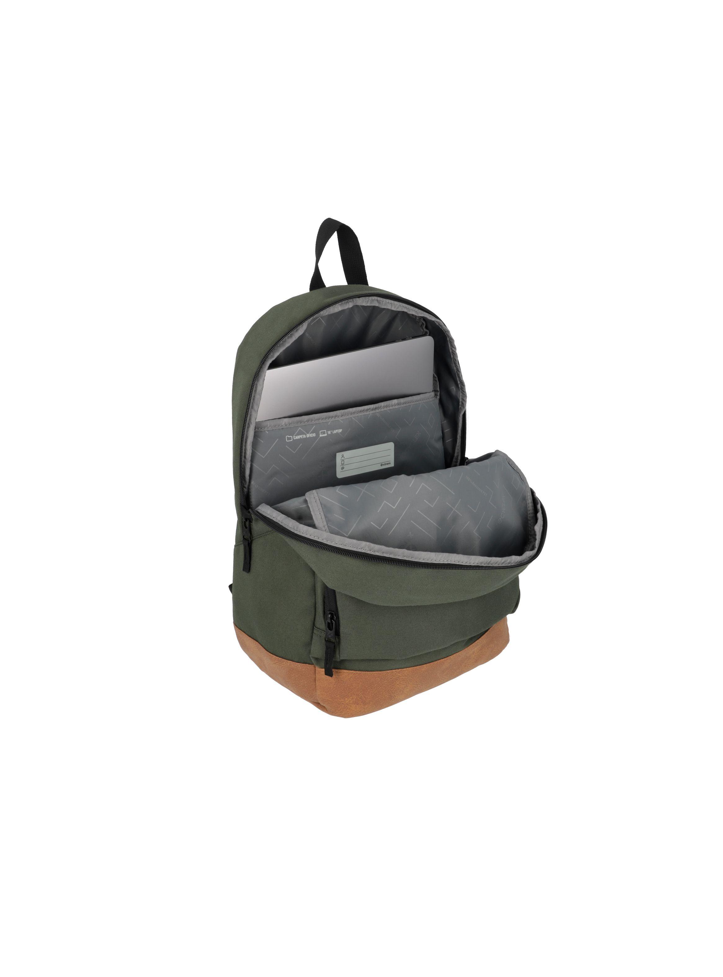 Mochila Notebook Xtrem Dover 4XT Verde 16"-3