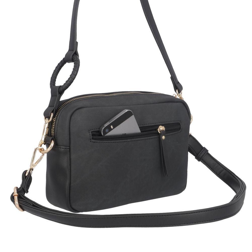 Cartera Palermo Casual Negro Secret S-16
