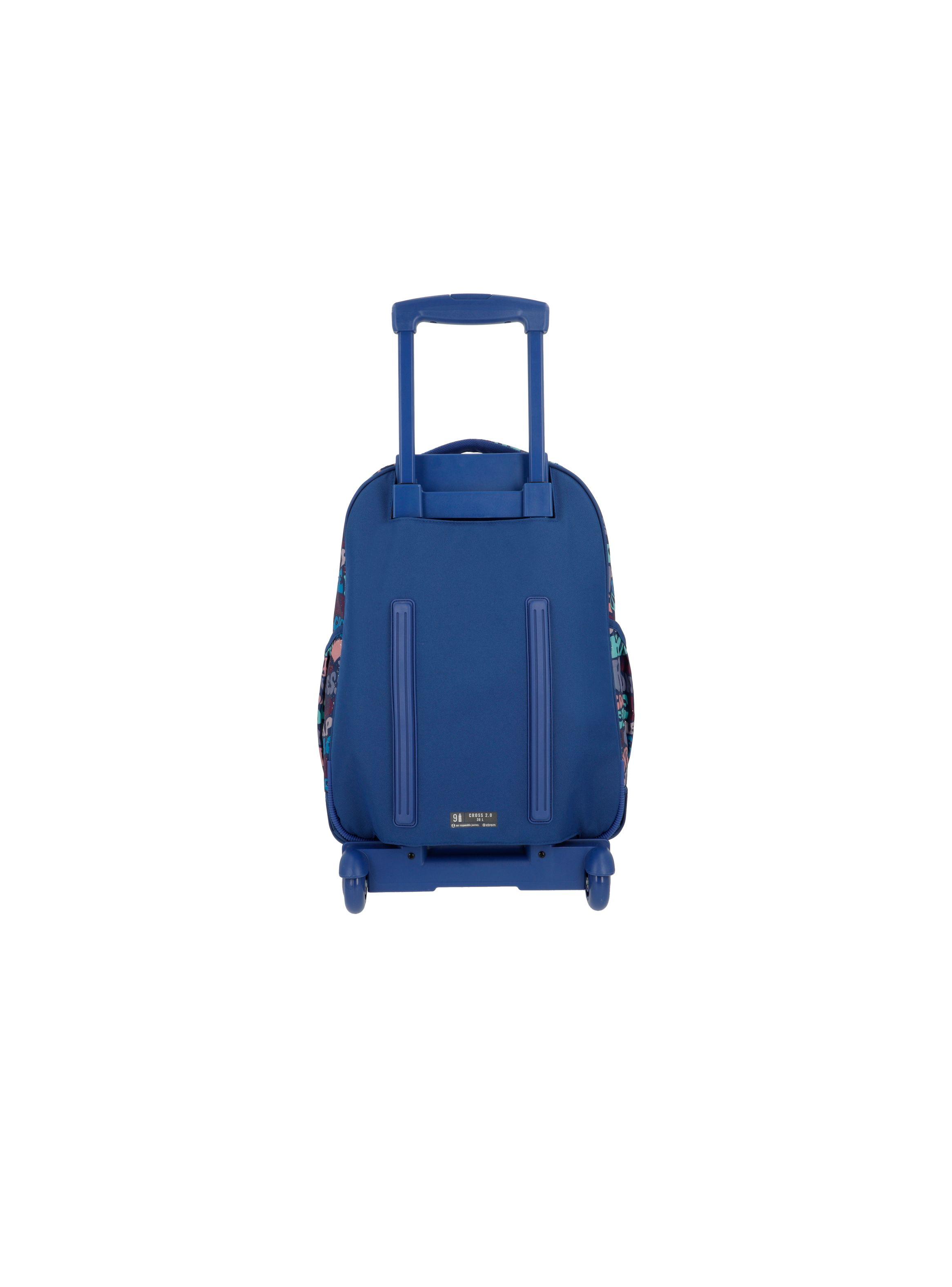 Mochila con ruedas Niña Xtrem Cross 2.0 Azul-2